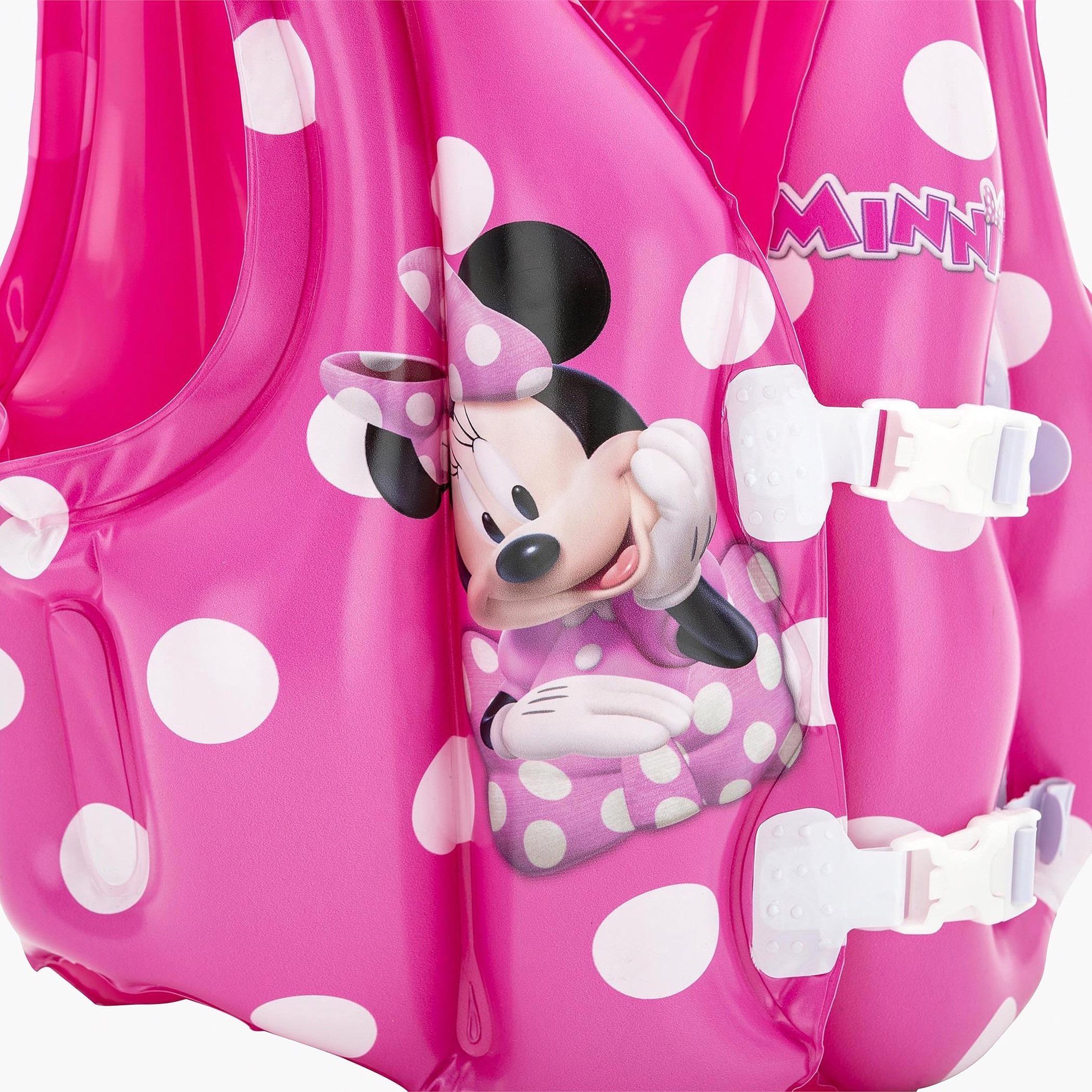 Bestway Minnie Mouse Print Swim Vest with Buckle Closure - 51x46 cms-sports-girls-clothing-swimwear-image-4