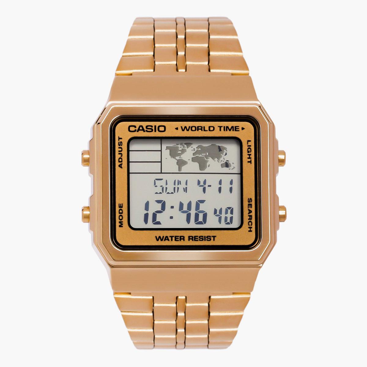 Casio Unisex Stainless Steel Gold Strap Digital Watch - A500WGA-9DF-men-watchesandjewellery-watches-image-1