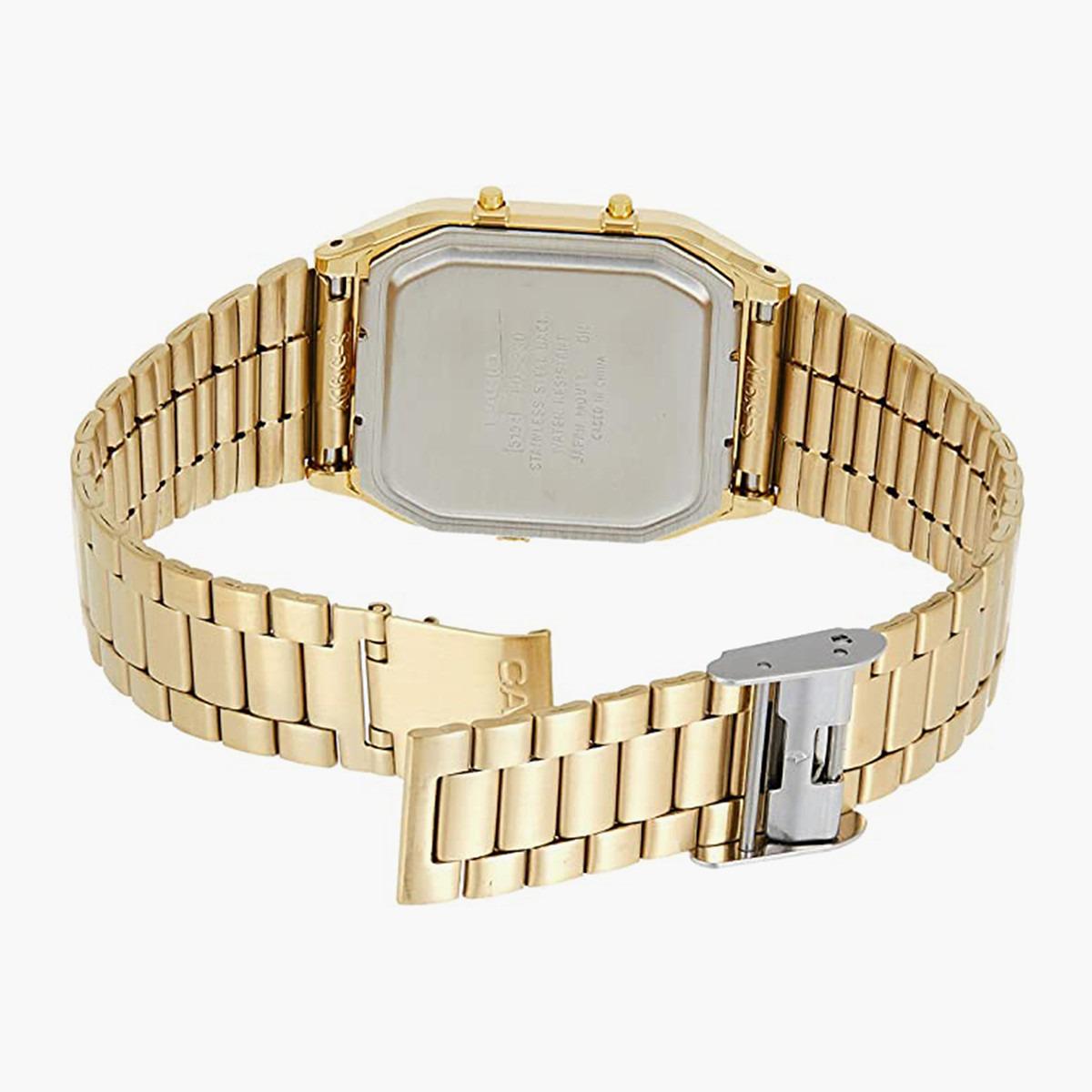 Casio Unisex Stainless Steel Gold Strap Analog-Digital Watch - AQ-230GA-9DMQ-men-watchesandjewellery-watches-image-2