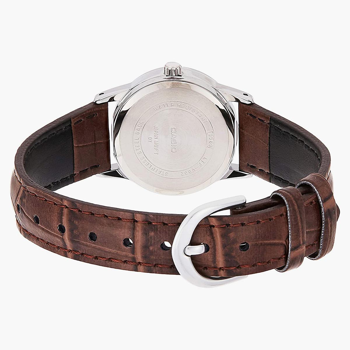 Casio Women Leather Brown Strap Analog Watch - LTP-V002L-7B2UDF-women-watchesandjewellery-watches-image-4