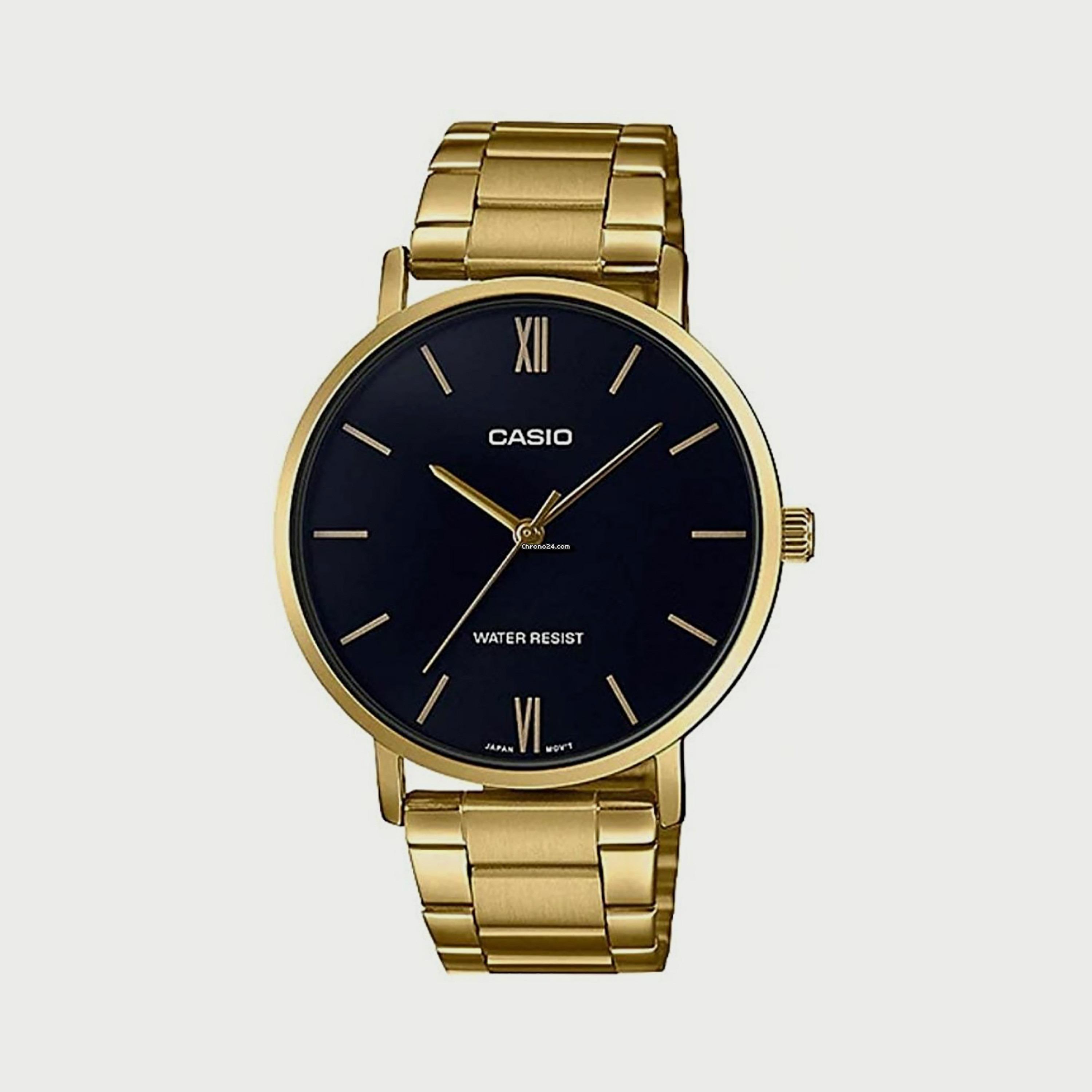 ساعة أنالوج ذهبية بسوار ستانلس ستيل من كاسيو للنساء LTP-VT01G-1BUDF-women-watchesandjewellery-watches-image-1