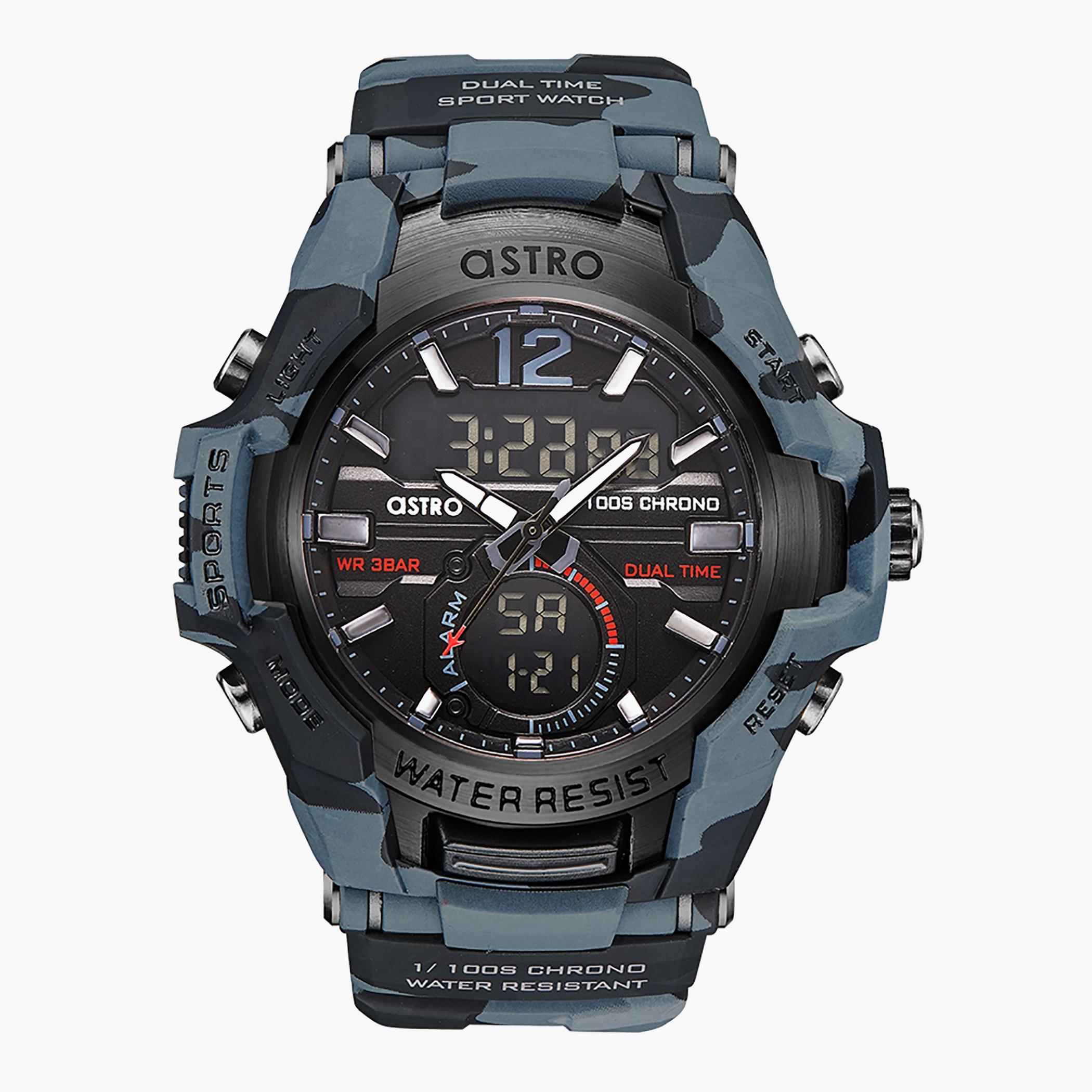 ساعة استر للرجال بسوار تمويه رمادي انالوج-رقمية - A22801-PPXB-men-watchesandjewellery-watches-image-1