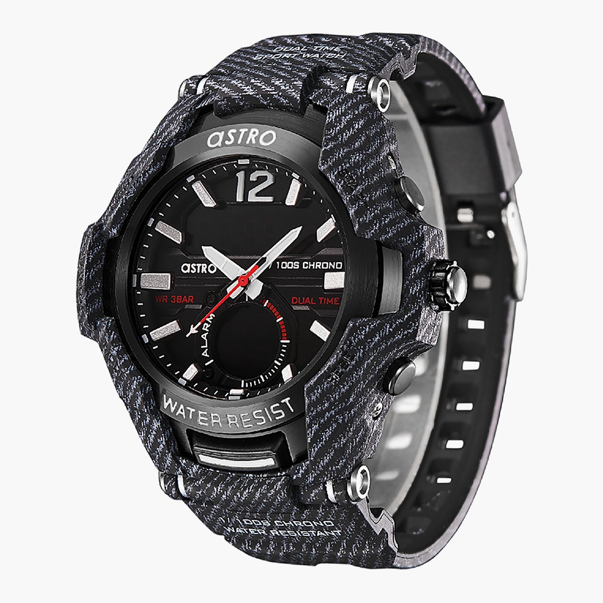 ساعة استر للرجال بسوار اسود انالوج-رقمية - A22801-PPBB-men-watchesandjewellery-watches-image-2