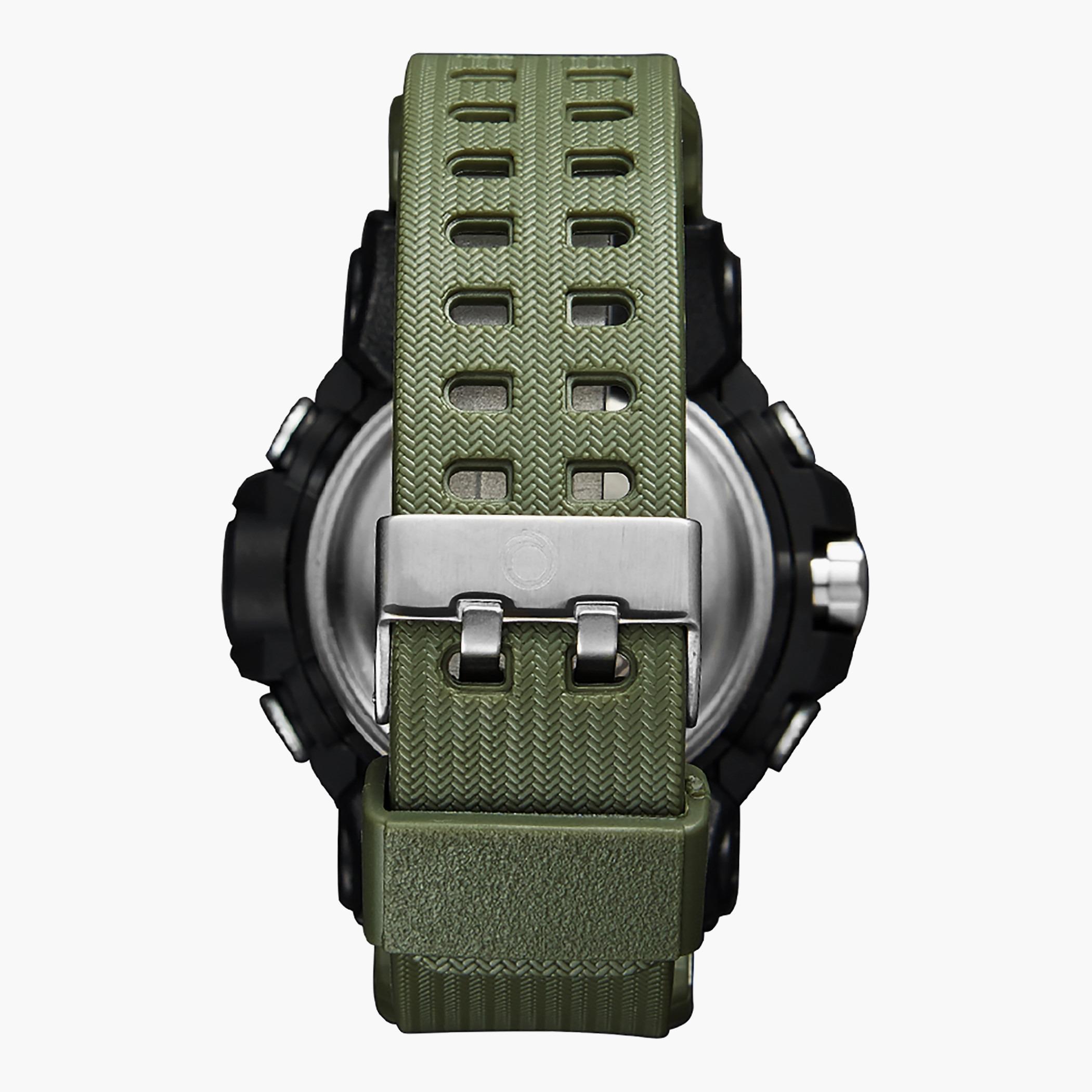 ساعة استر للرجال بسوار زيتوني انالوج-رقمية - A22802-PPHB-men-watchesandjewellery-watches-image-3