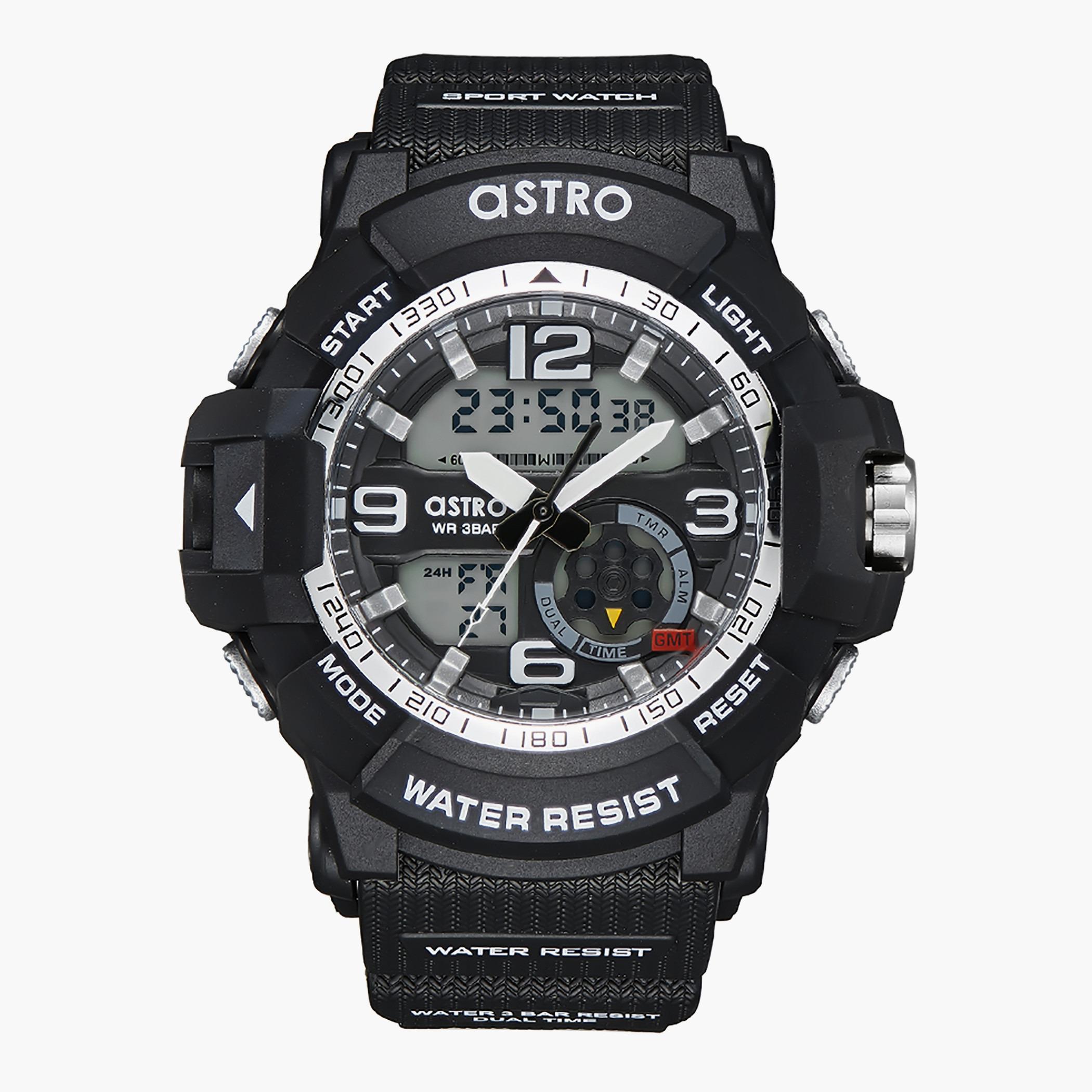 ساعة استر للرجال بسوار اسود انالوج-رقمية - A22802-PPBB-men-watchesandjewellery-watches-image-1