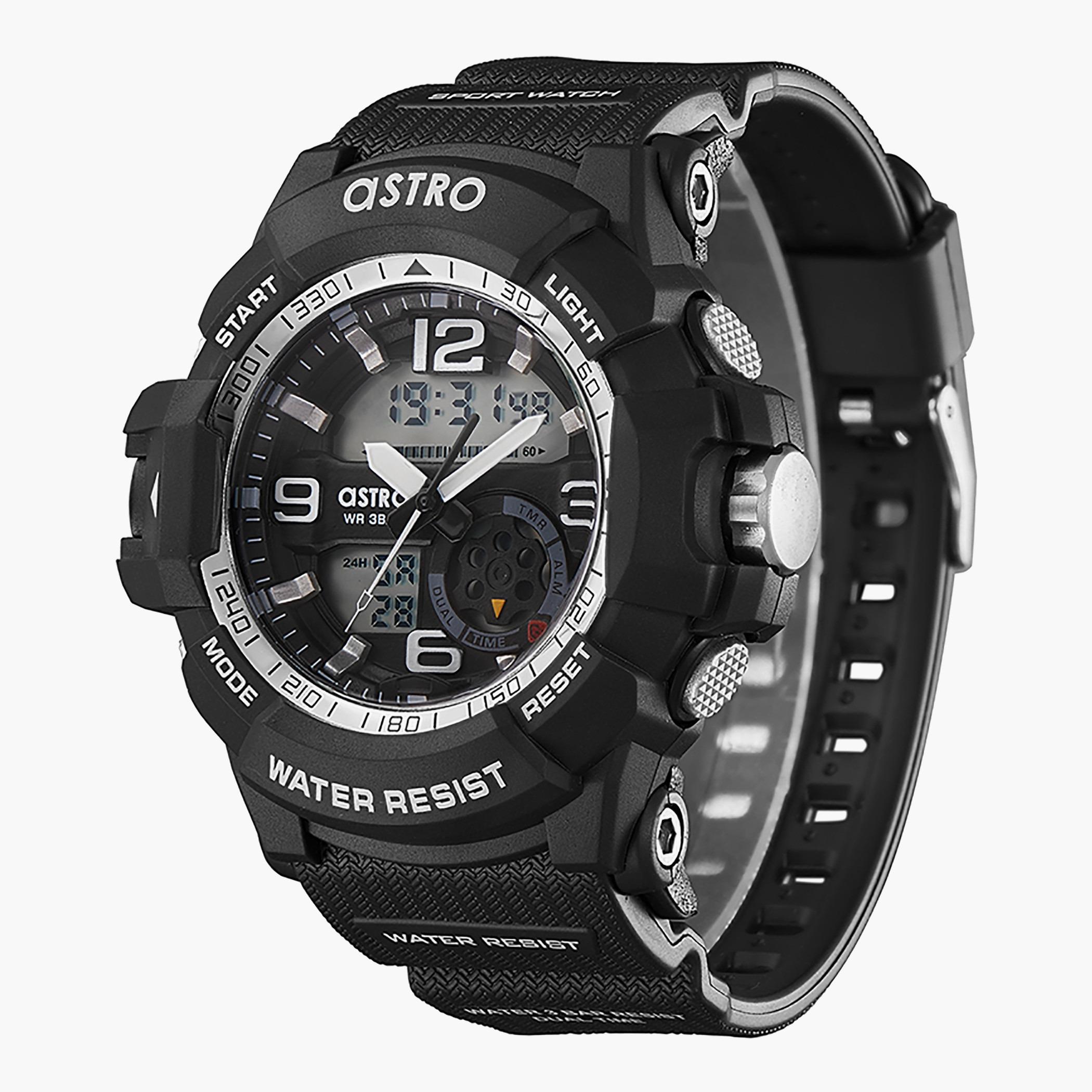 ساعة استر للرجال بسوار اسود انالوج-رقمية - A22802-PPBB-men-watchesandjewellery-watches-image-2