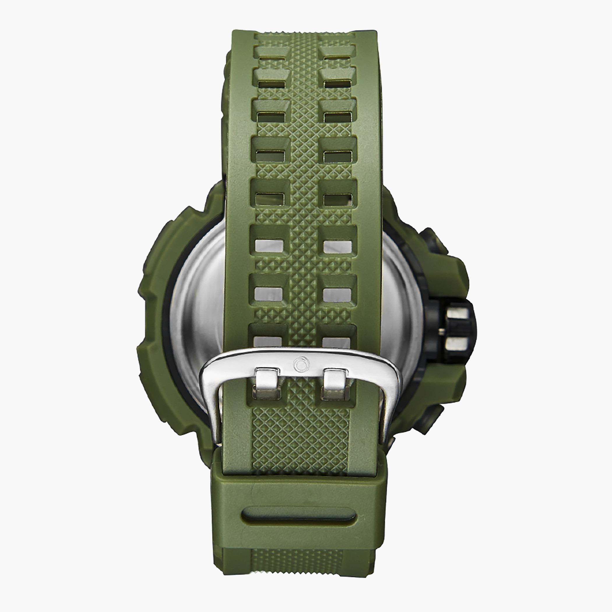 ساعة استر للرجال بسوار زيتوني انالوج-رقمية - A22804-PPHB-men-watchesandjewellery-watches-image-3