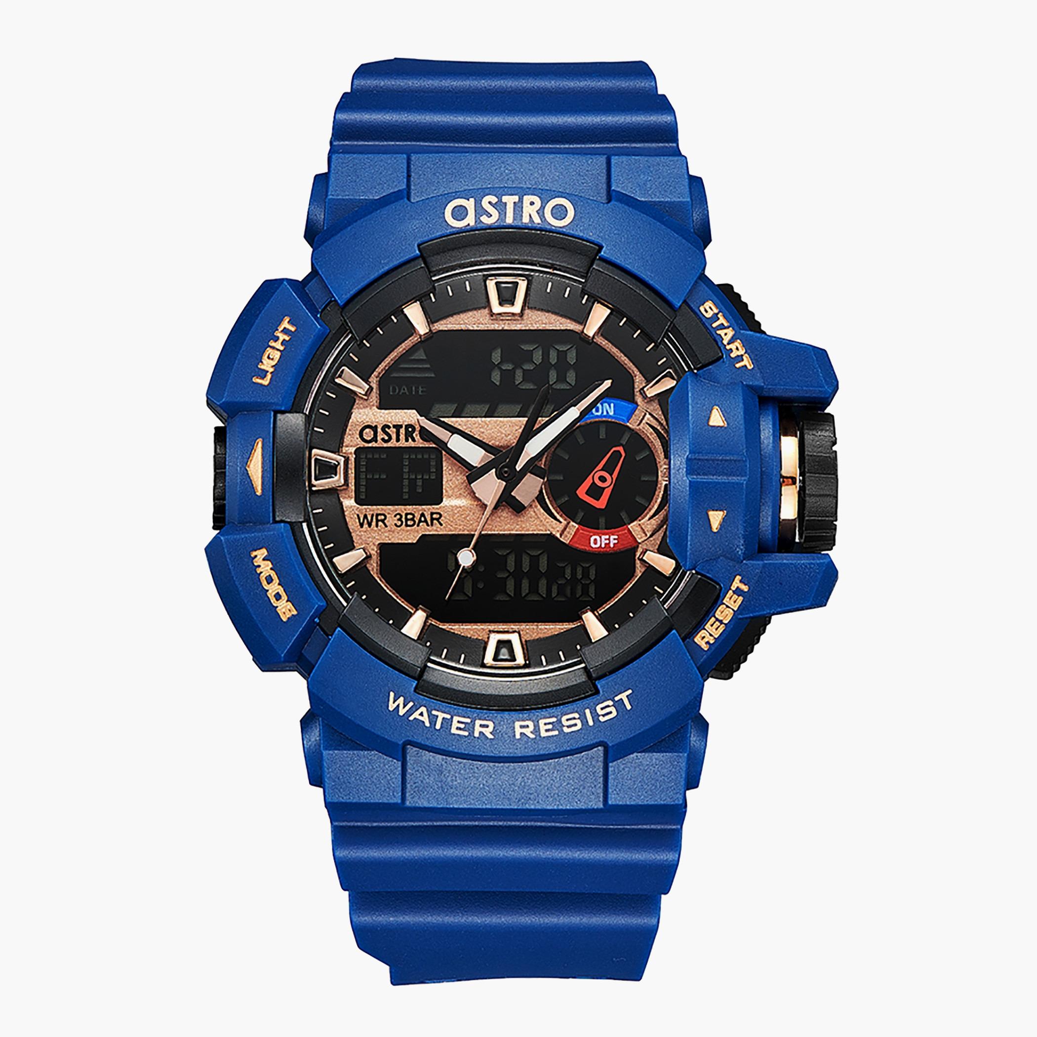 Astro Men Blue Strap Analog-Digital Watch - A22805-PPLB-men-watchesandjewellery-watches-image-1