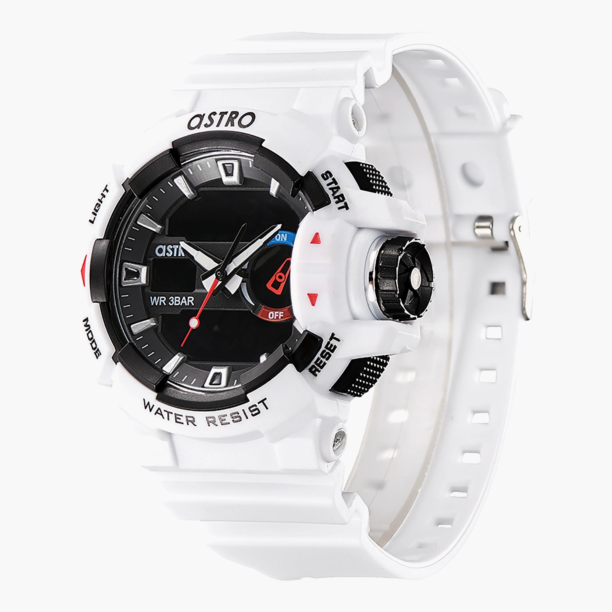 ساعة استر للرجال بسوار ابيض انالوج-رقمية - A22805-PPWB-men-watchesandjewellery-watches-image-2
