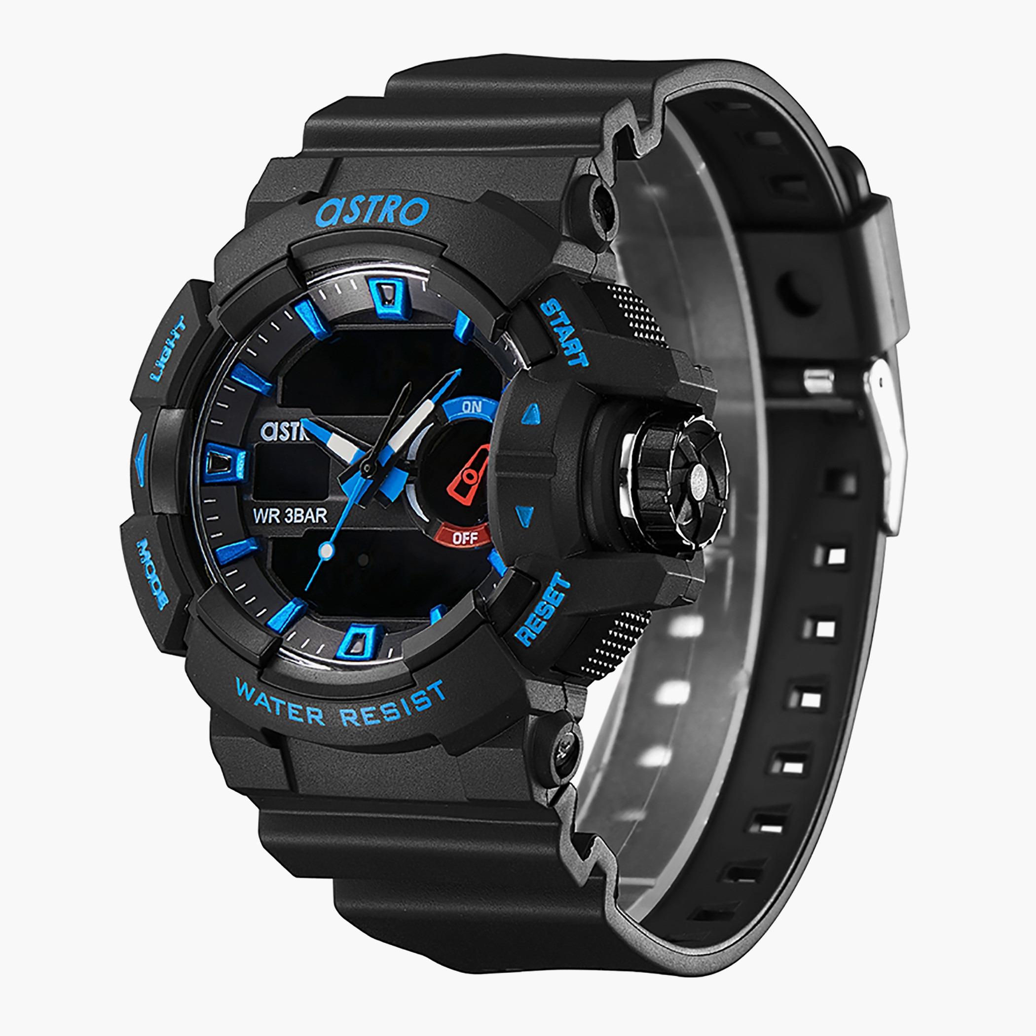ساعة استر للرجال بسوار اسود انالوج-رقمية - A22805-PPBBL-men-watchesandjewellery-watches-image-2