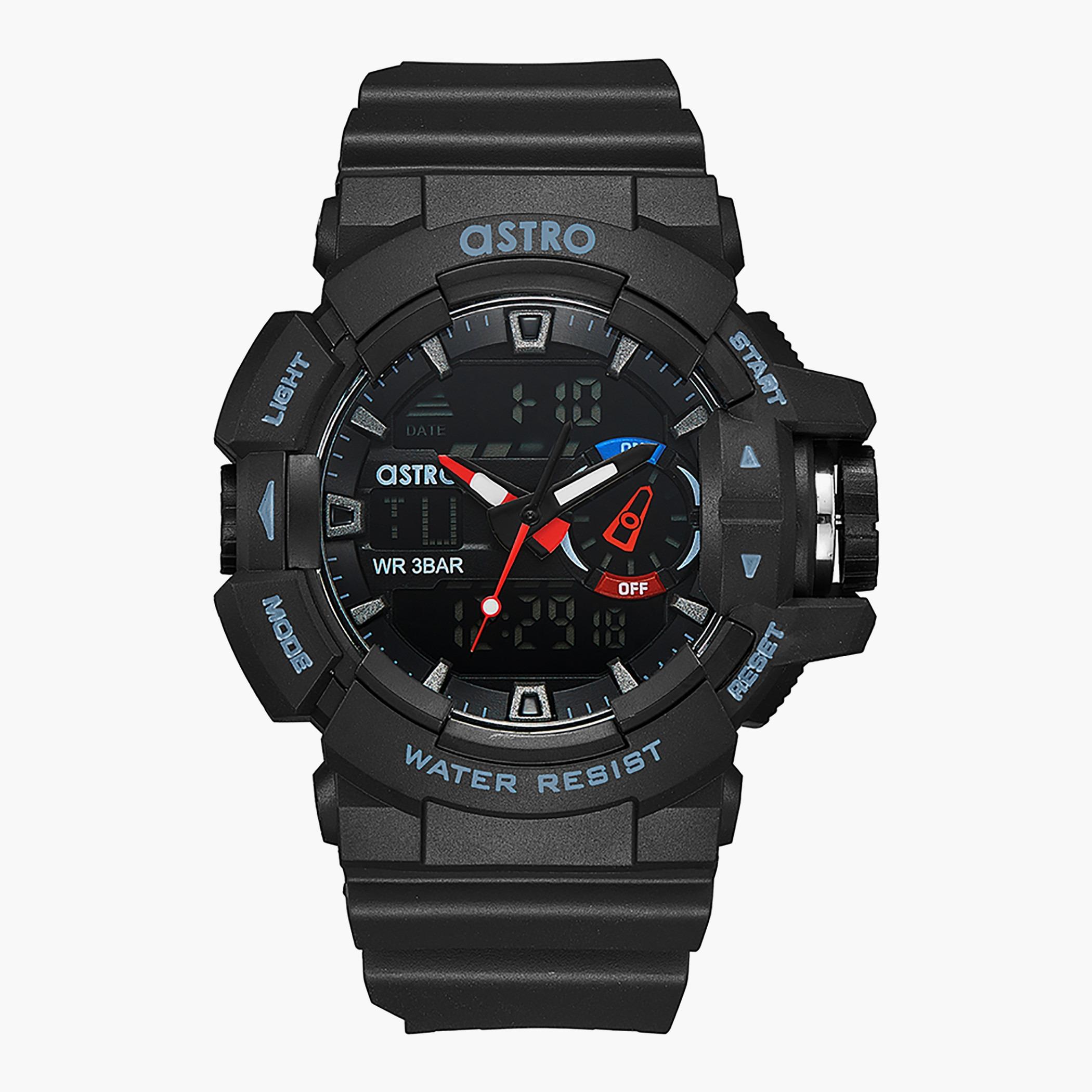 Astro Men Black Strap Analog-Digital Watch - A22805-PPBBR-men-watchesandjewellery-watches-image-1