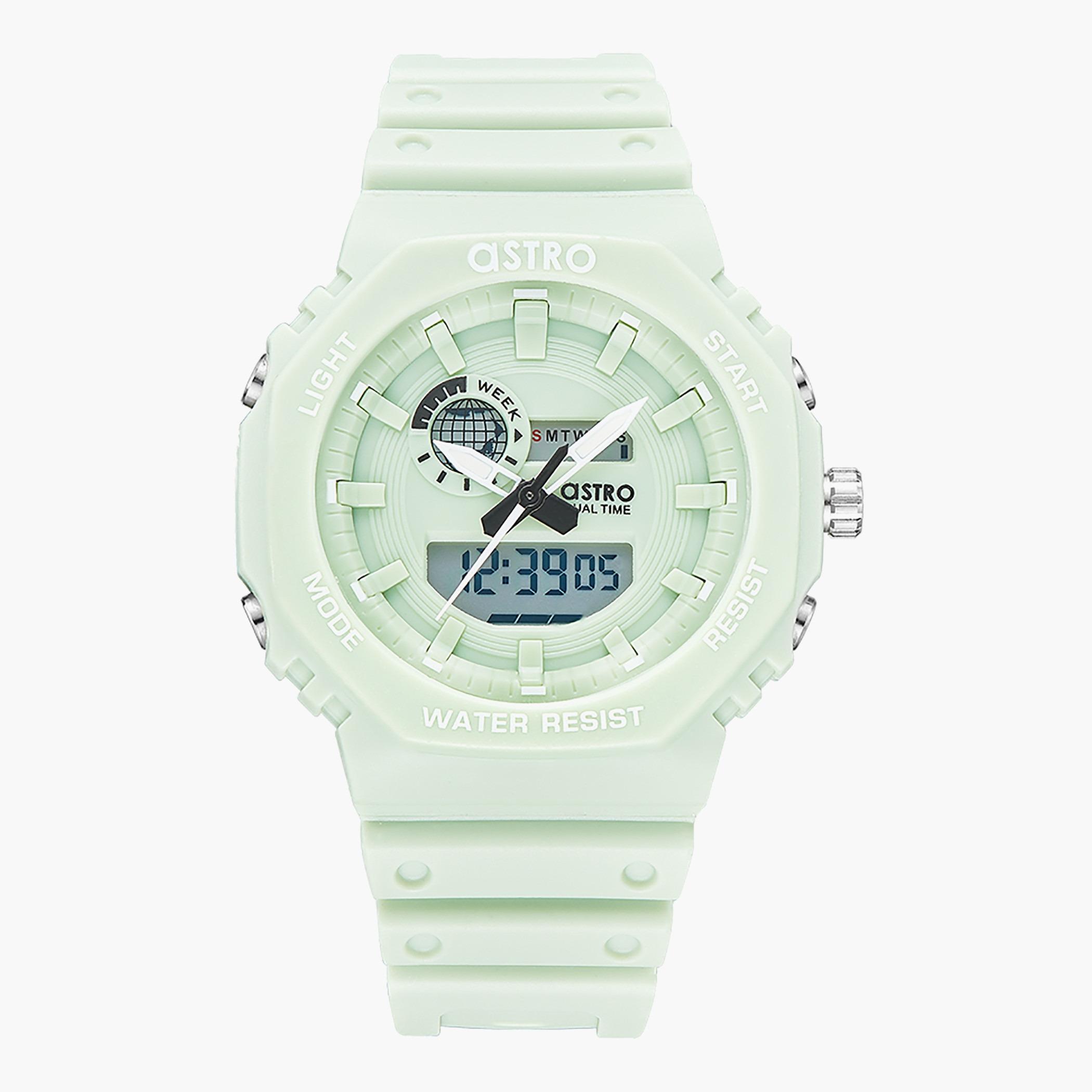 ساعة للرجال استر انالوج رقمية بسوار اخضر -A22806-PPHH-men-watchesandjewellery-watches-image-1