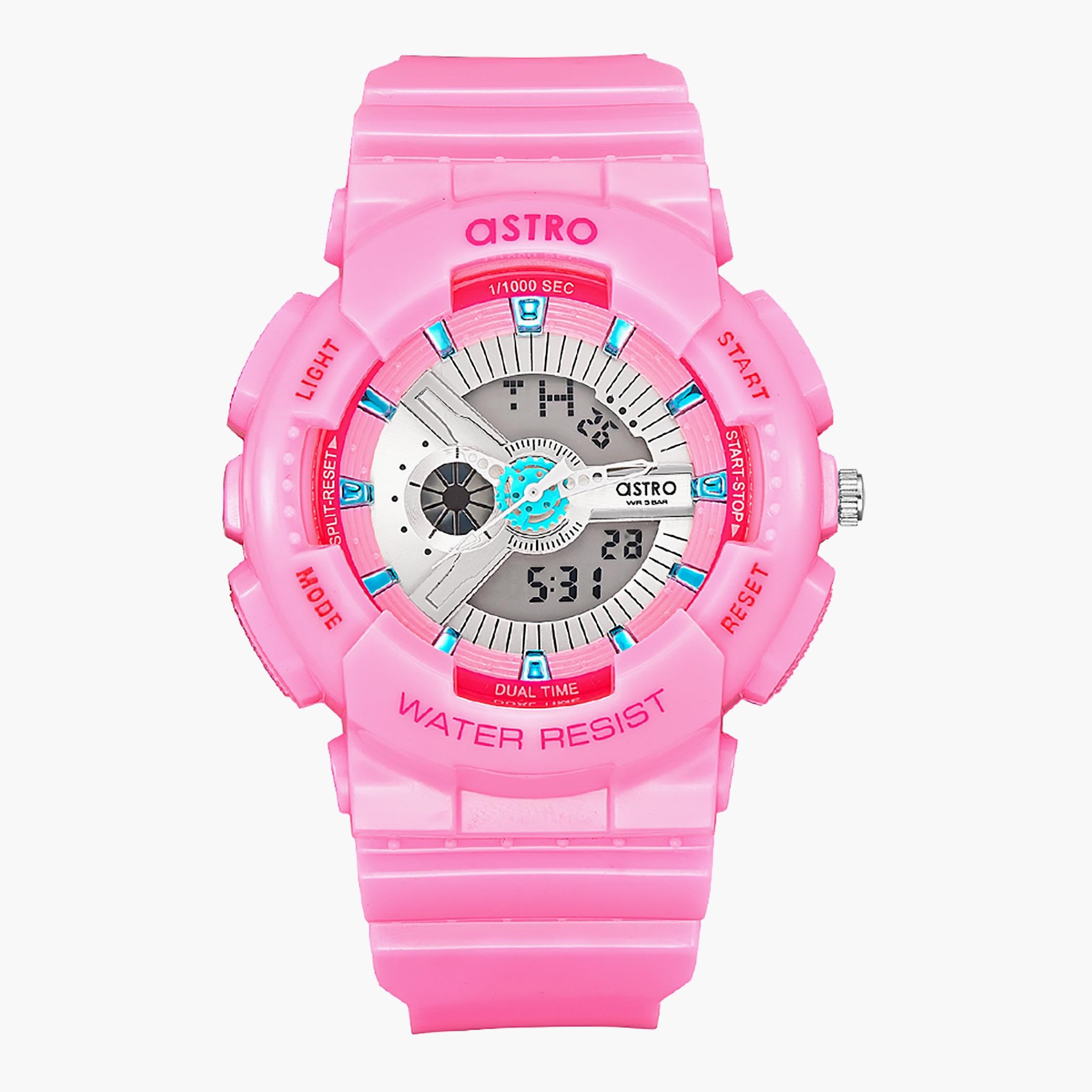 ساعة استر للرجال انالوج رقمية بسوار زهري - A22707-PPPW-men-watchesandjewellery-watches-image-1