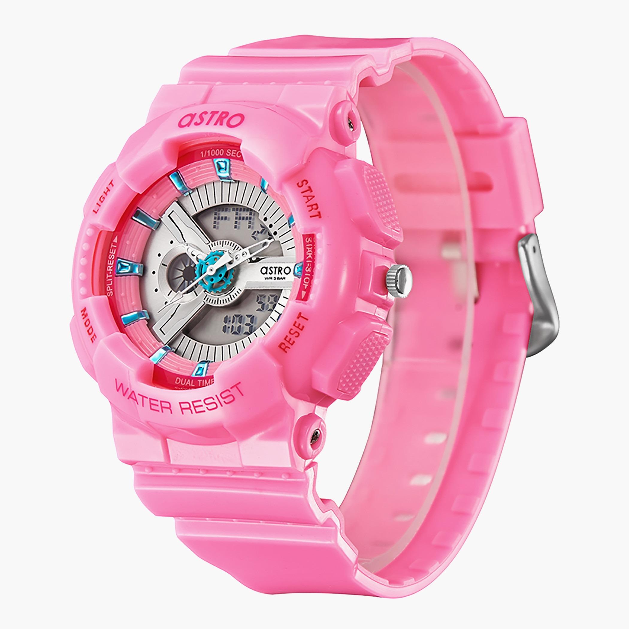 ساعة استر للرجال انالوج رقمية بسوار زهري - A22707-PPPW-men-watchesandjewellery-watches-image-2