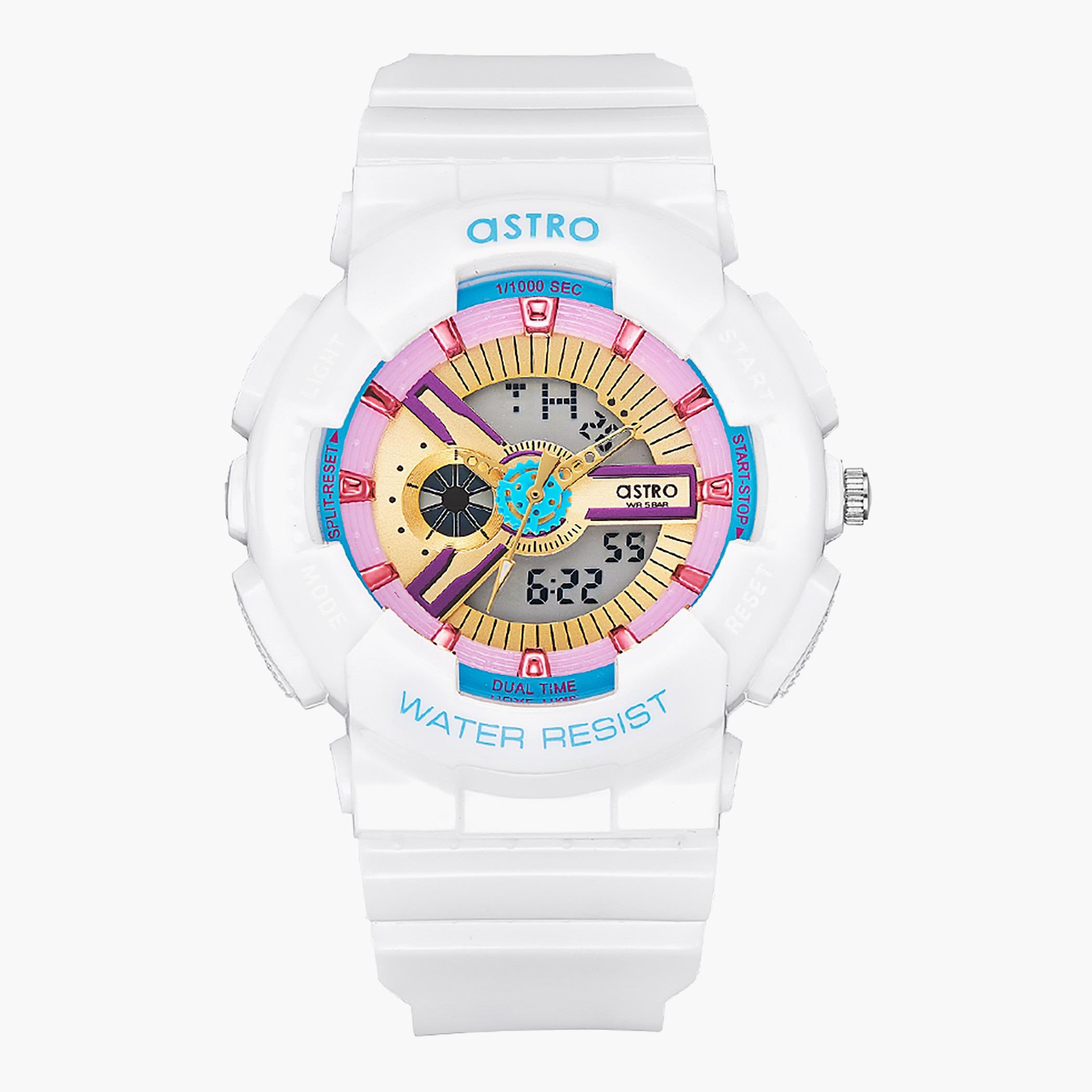 ساعة استر للرجال انالوج رقمية بسوار ابيض - A22707-PPWGP-men-watchesandjewellery-watches-image-1
