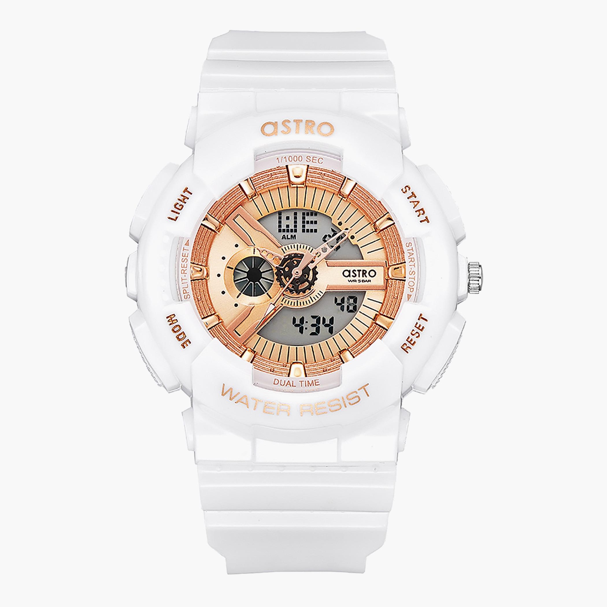 ساعة استر للرجال انالوج رقمية بسوار ابيض - A22707-PPWK-men-watchesandjewellery-watches-image-1