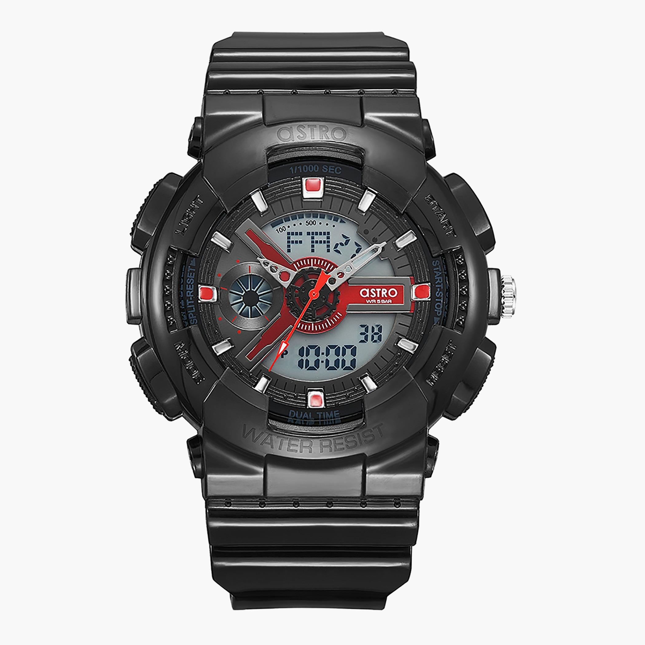 ساعة استر للرجال انالوج رقمية بسوار اسود - A22207-PPBBR-men-watchesandjewellery-watches-image-1