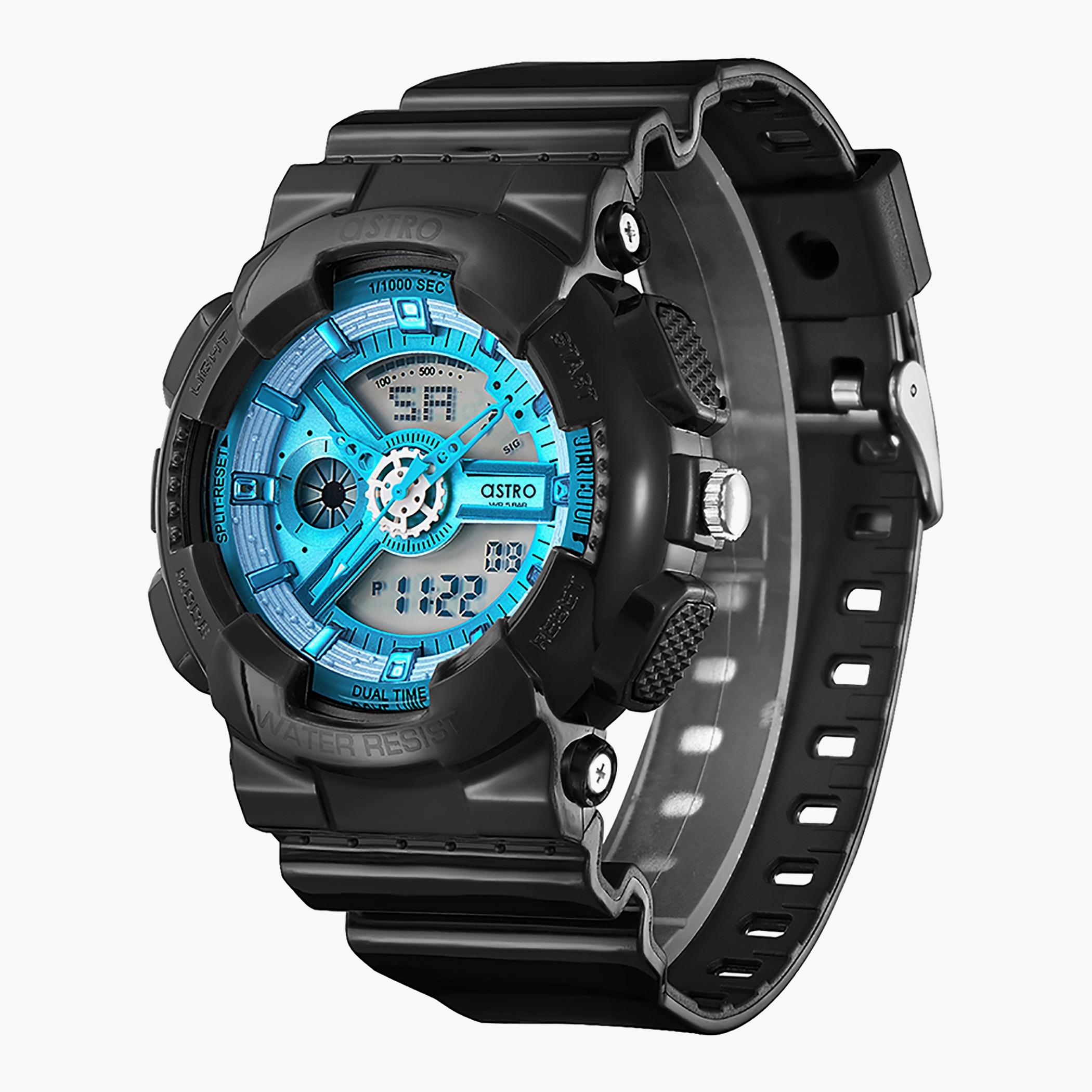 ساعة استر للرجال بسوار اسود انالوج-رقمية - A22207-PPBL-men-watchesandjewellery-watches-image-2