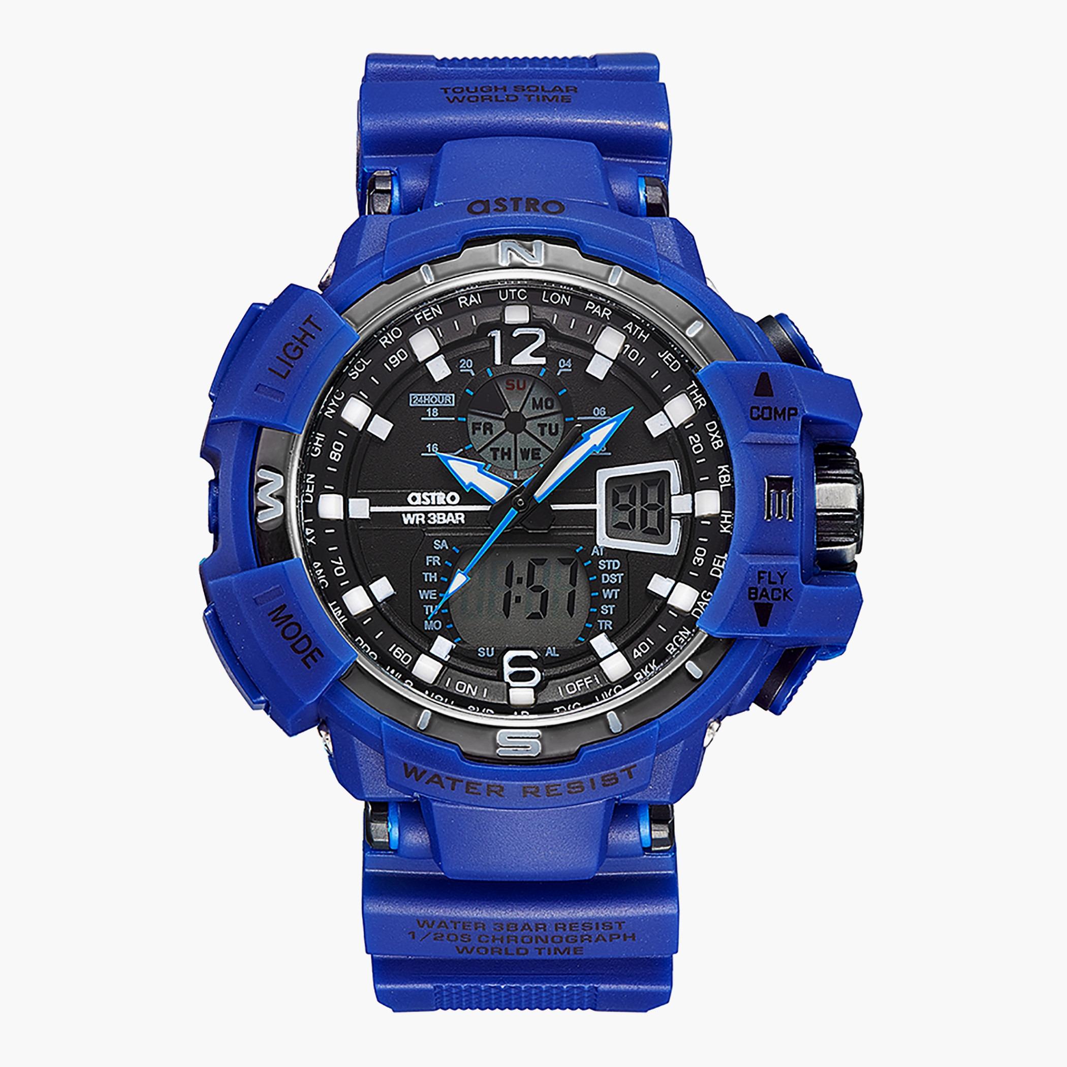ساعة استر رجال انالوج رقمية بسوار ازرق - A22809-PPNB-men-watchesandjewellery-watches-image-1