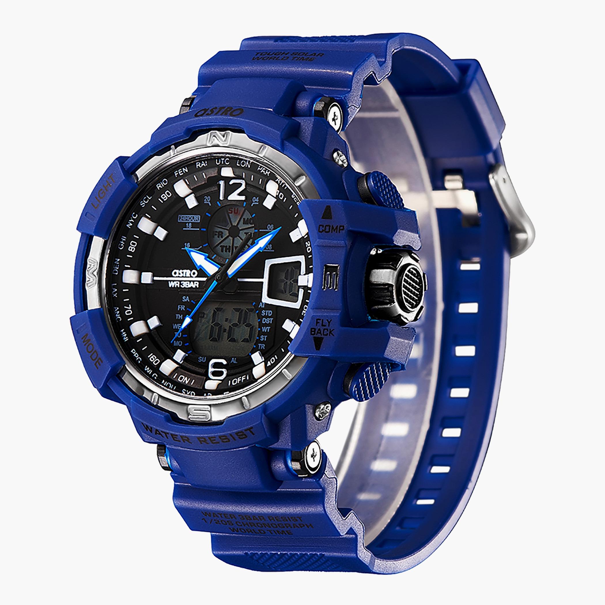 ساعة استر رجال انالوج رقمية بسوار ازرق - A22809-PPNB-men-watchesandjewellery-watches-image-2