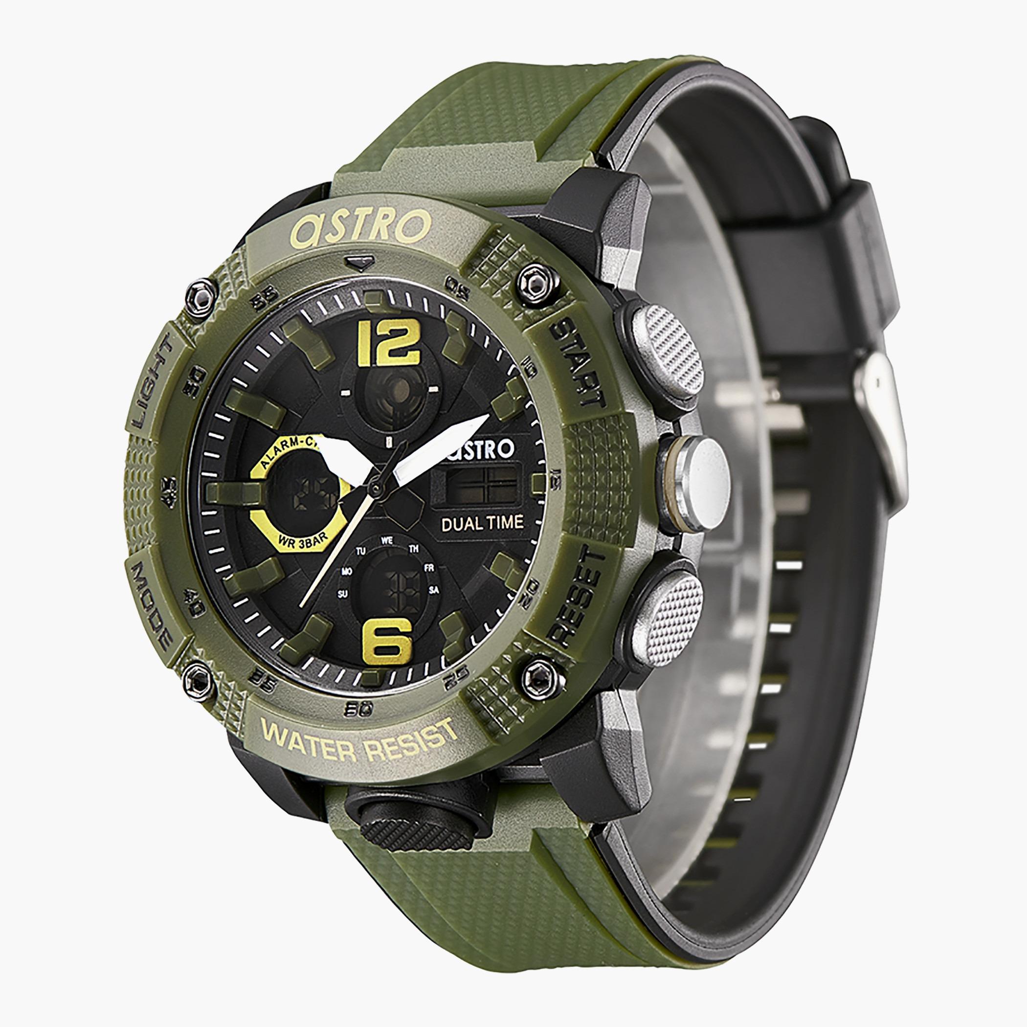 ساعة استر رجال انالوج رقمية بسوار اخضر - A22810-PPHB-men-watchesandjewellery-watches-image-2