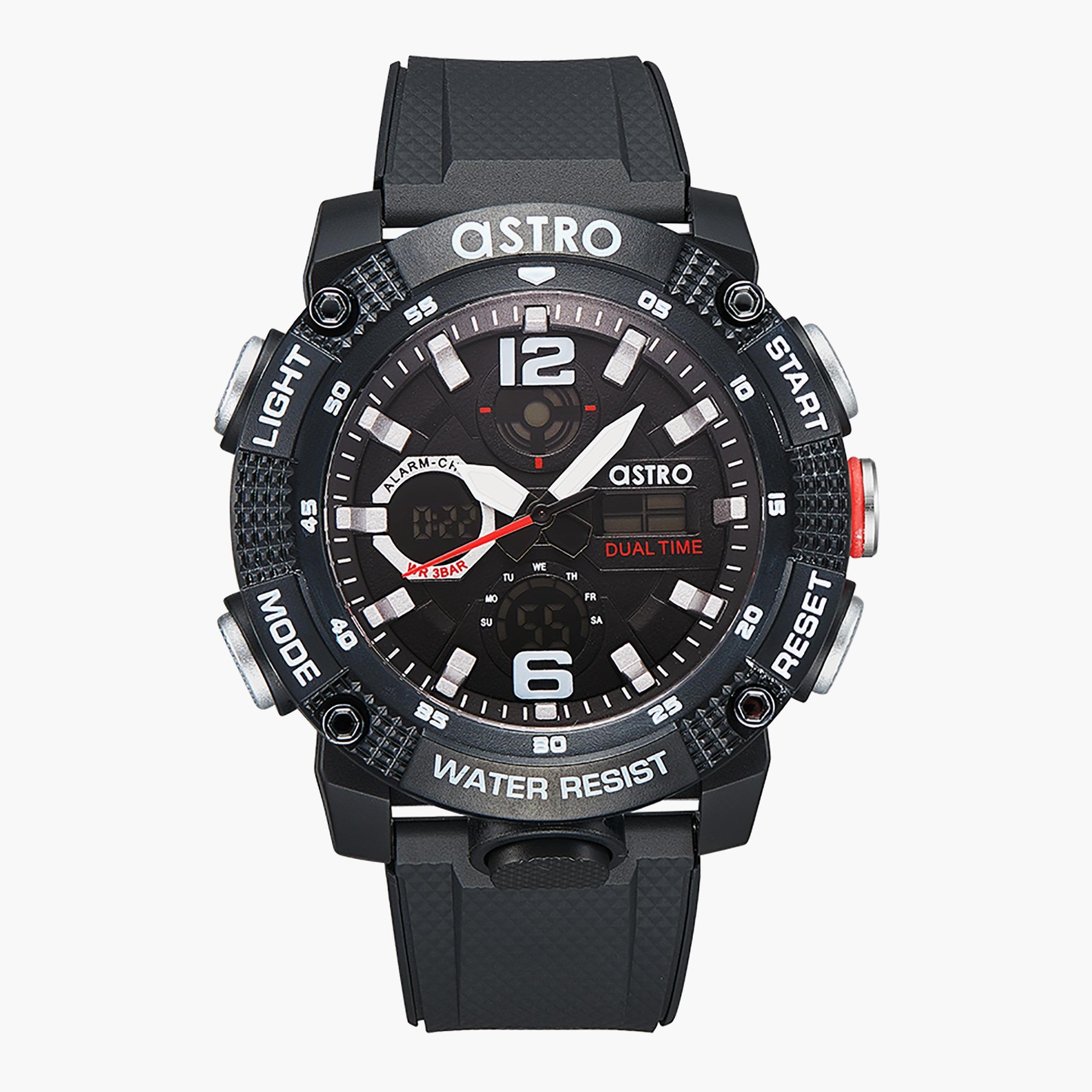 ساعة استر للرجال بسوار اسود انالوج-رقمية - A22810-PPBB-men-watchesandjewellery-watches-image-1