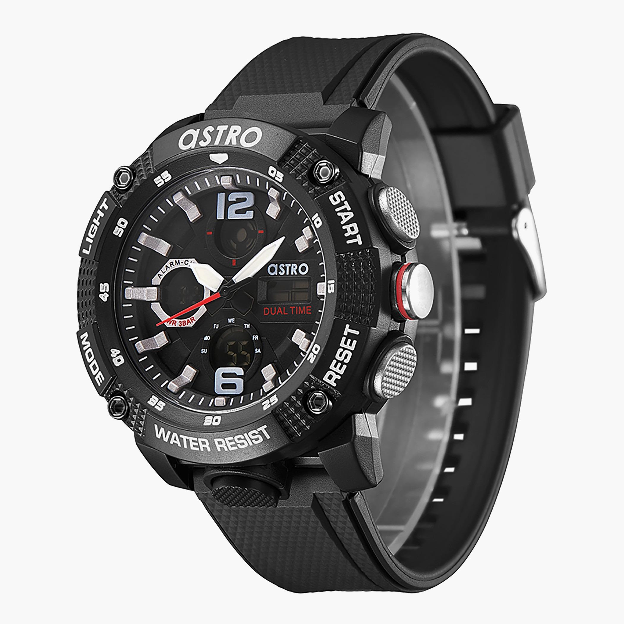 ساعة استر للرجال بسوار اسود انالوج-رقمية - A22810-PPBB-men-watchesandjewellery-watches-image-2