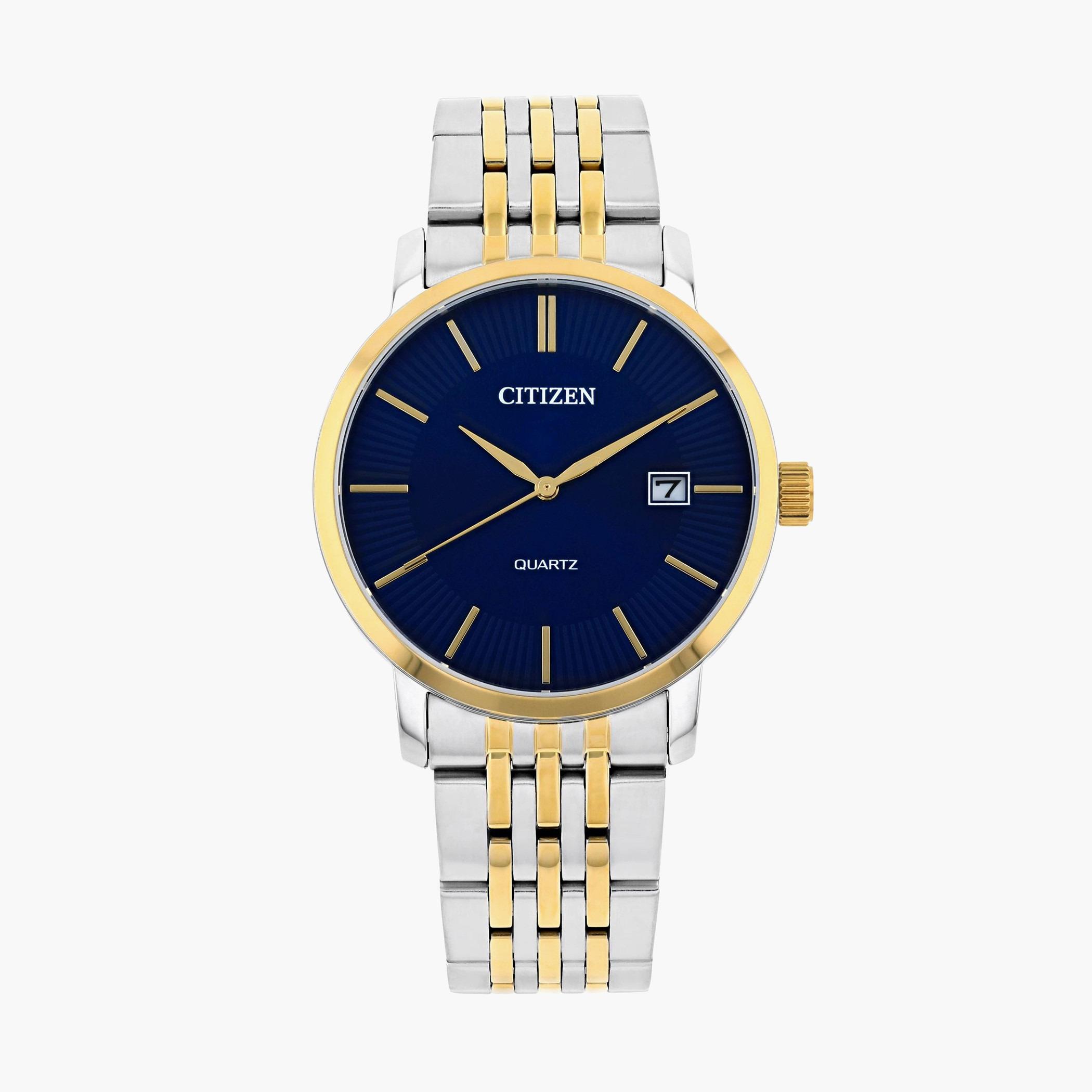 ساعة سيتزن رجال انالوج بعقارب فضي وذهبي - DZ0044-50L-men-watchesandjewellery-watches-image-1