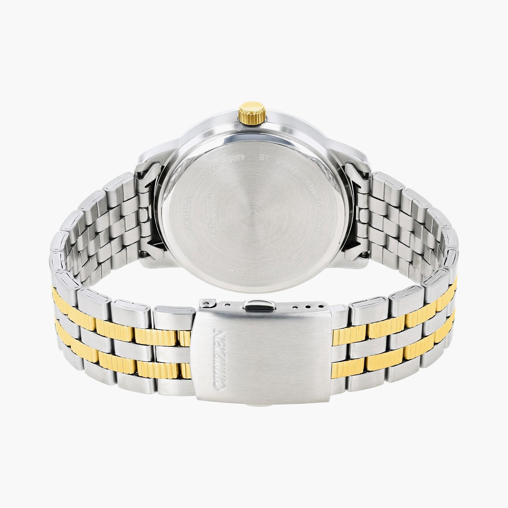 ساعة سيتزن للرجال بسوار فضي وذهبي - DZ0054-56E-men-watchesandjewellery-watches-image-2