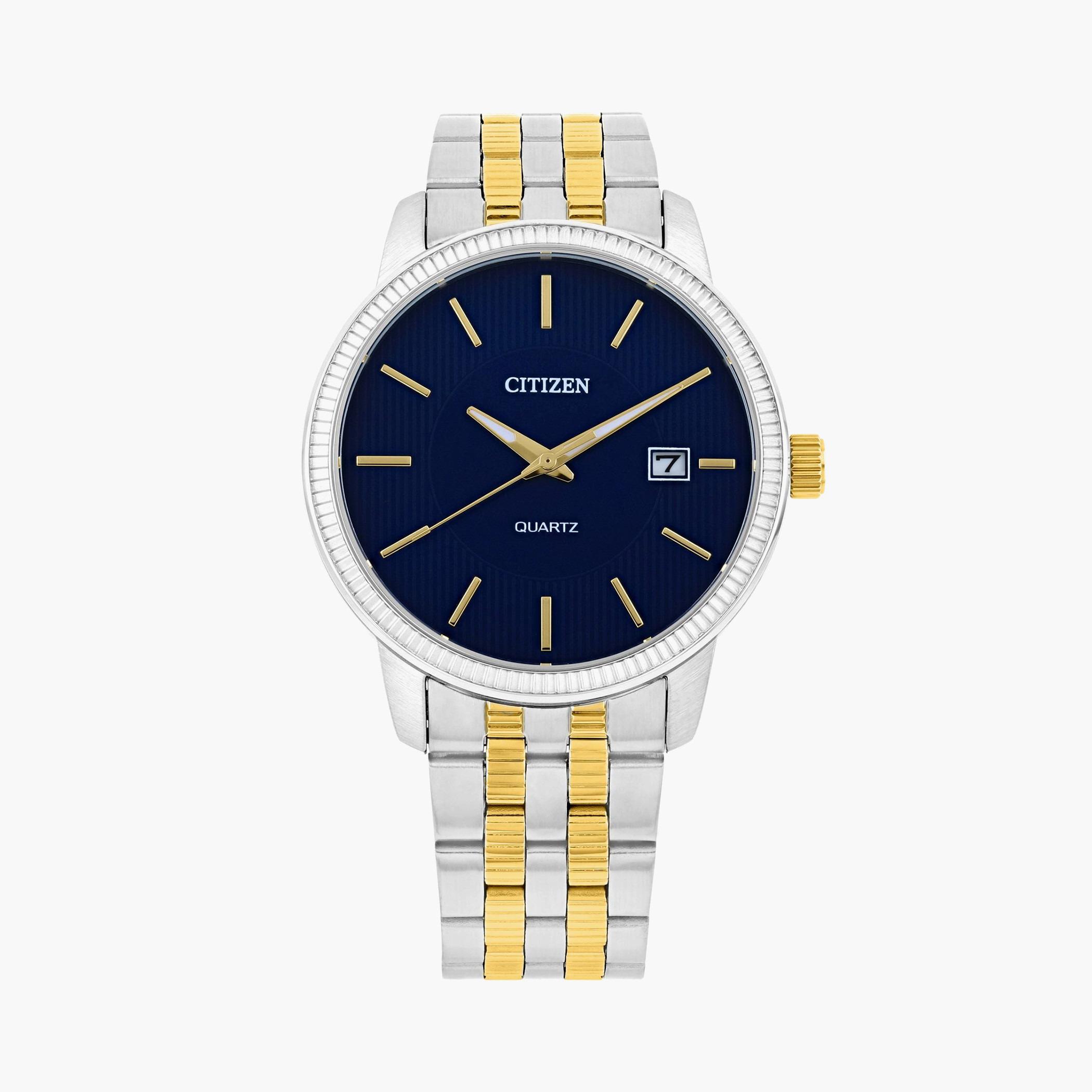 ساعة سيتزن للرجال بسوار فضي وذهبي - DZ0054-56L-men-watchesandjewellery-watches-image-1