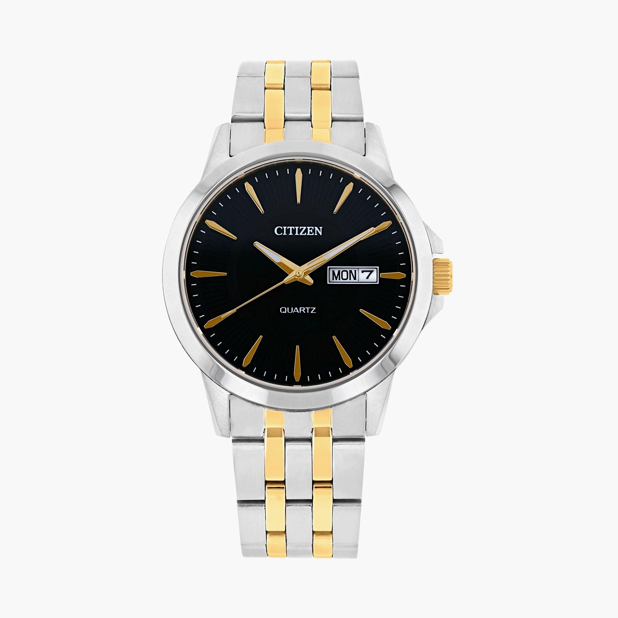 Citizen Men Silver & Gold Strap Analog Watch - DZ5004-57E-men-watchesandjewellery-watches-image-1