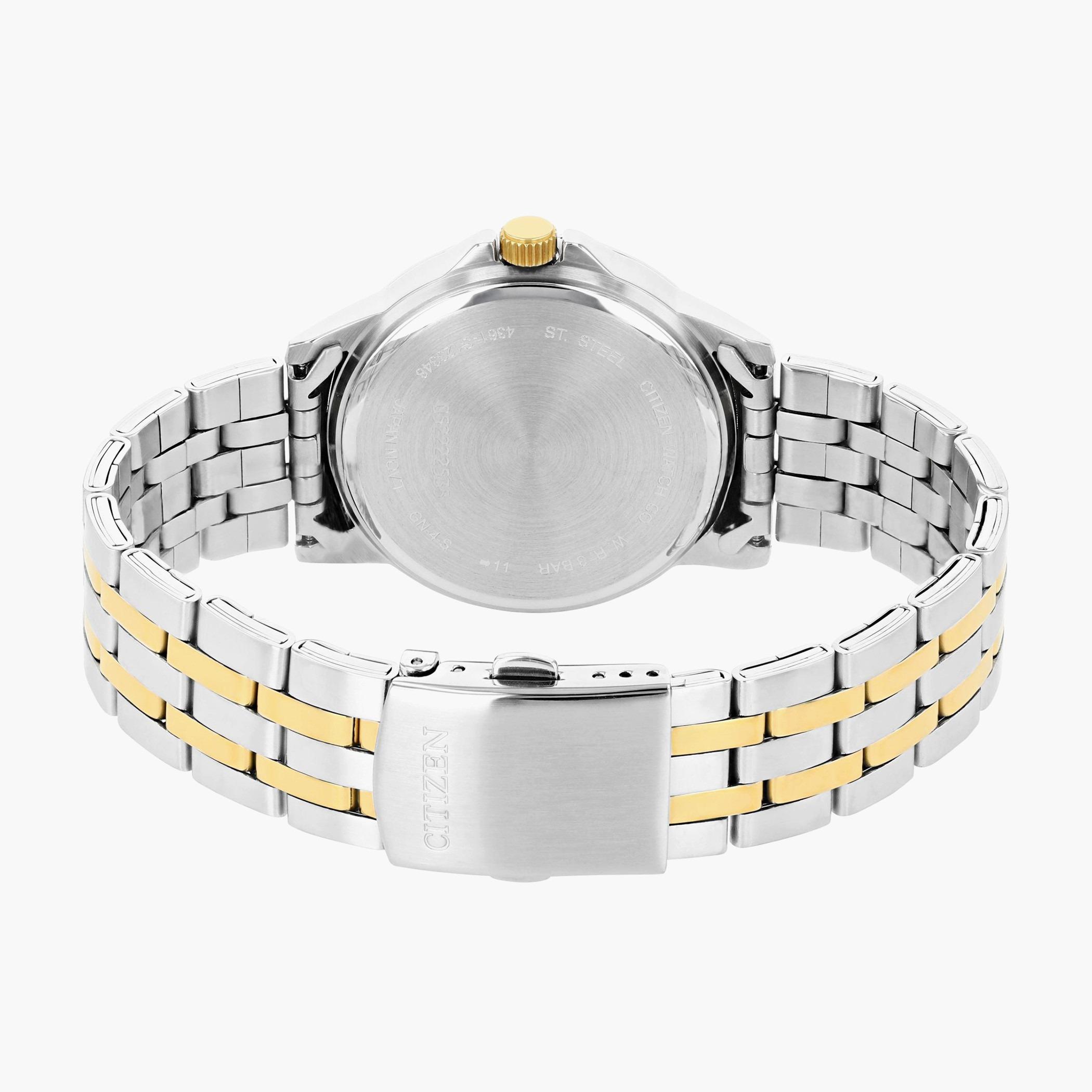 ساعة سيتزن للرجال بسوار فضي وذهبي - DZ5004-57H-men-watchesandjewellery-watches-image-2