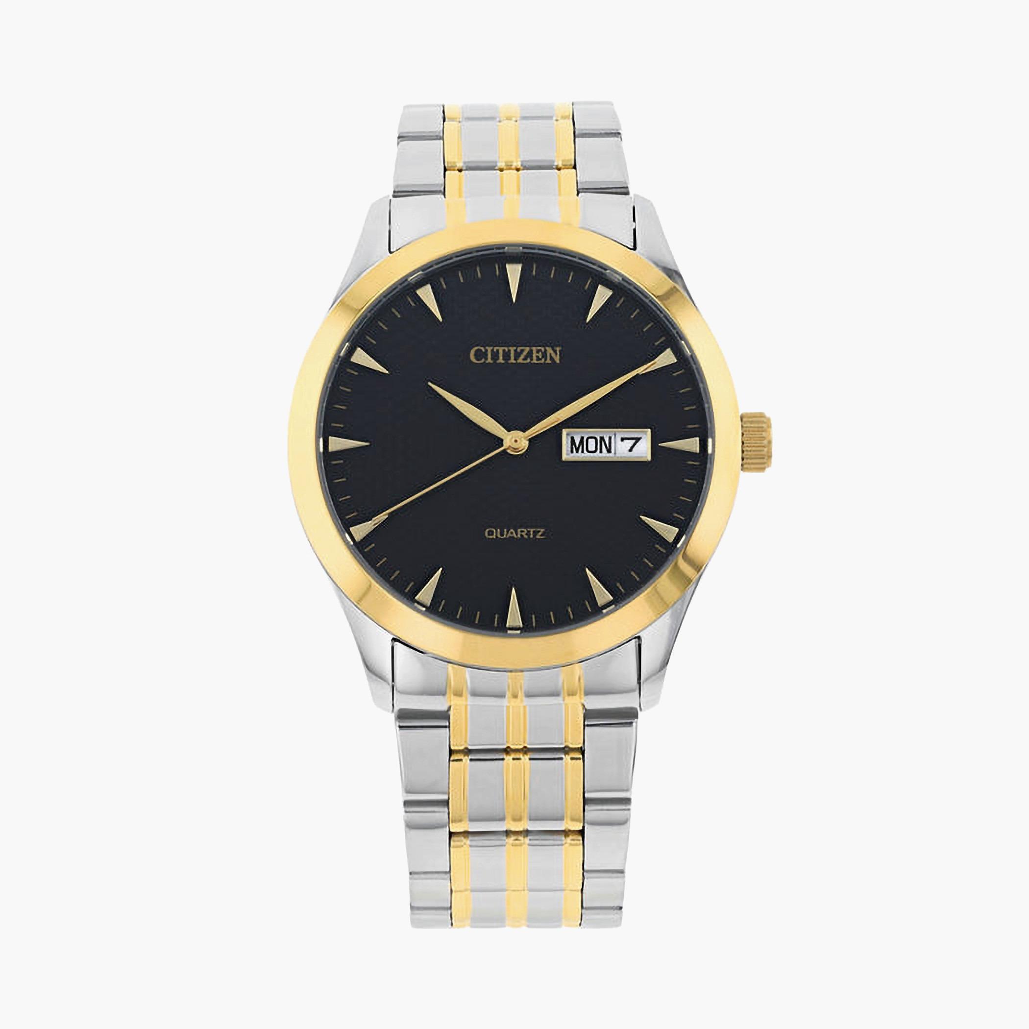 ساعة سيتزن رجال انالوج بعقارب فضي وذهبي - DZ5014-53E-men-watchesandjewellery-watches-image-1