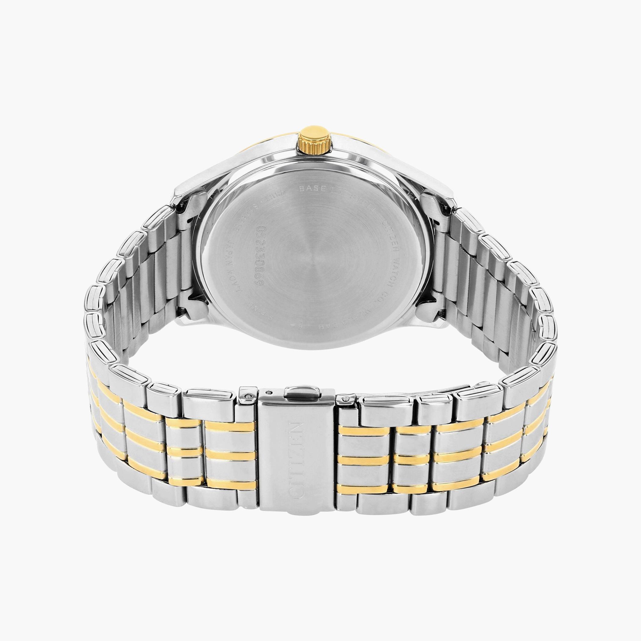 ساعة سيتزن رجال انالوج بعقارب فضي وذهبي - DZ5014-53E-men-watchesandjewellery-watches-image-2