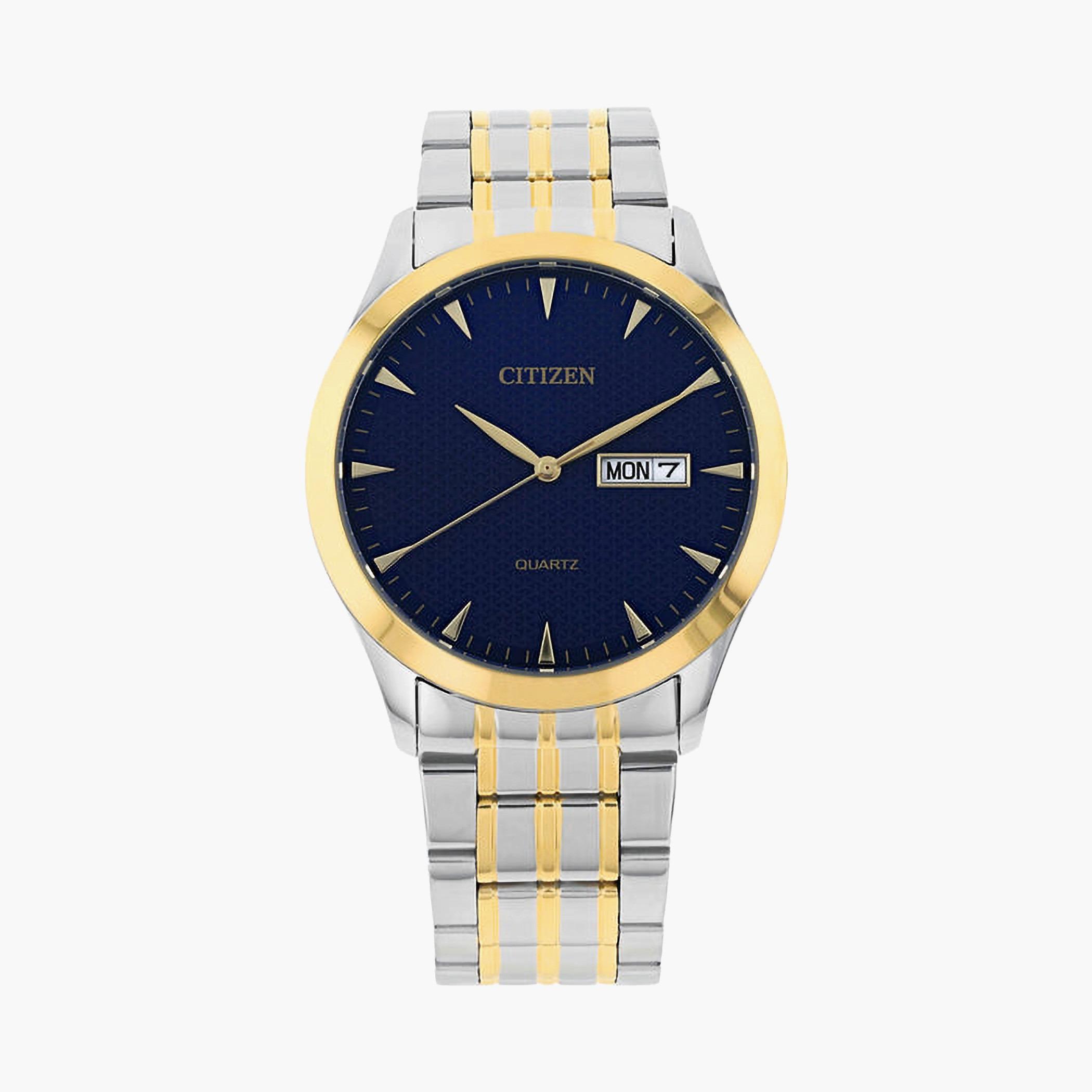 ساعة سيتزن رجال انالوج بعقارب فضي وذهبي - DZ5014-53L-men-watchesandjewellery-watches-image-1