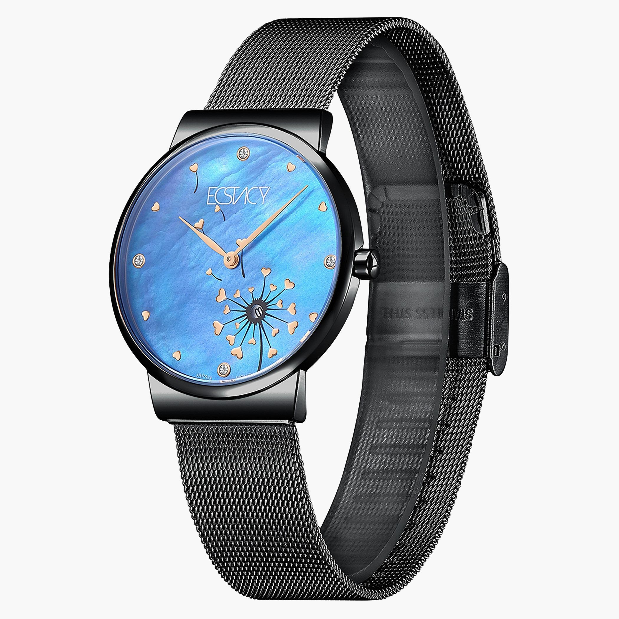 ساعة اكستاسي للنساء بسوار ازرق من الستانلس ستيل - E9510-BMBN-women-watchesandjewellery-watches-image-2