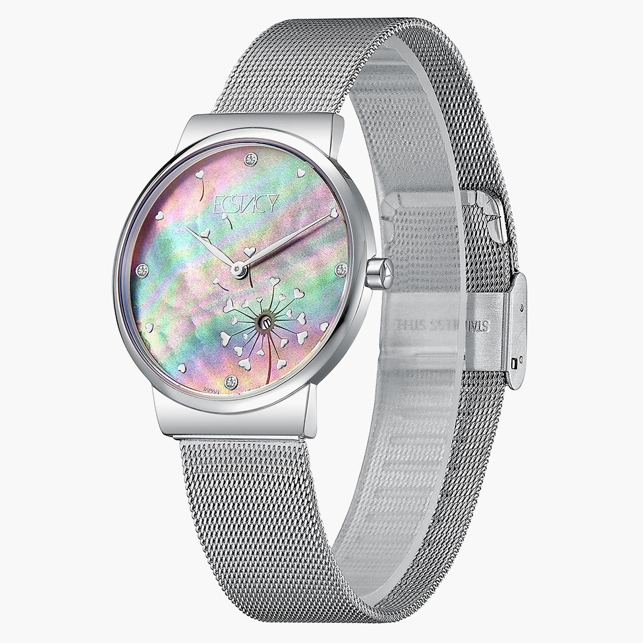 ساعة إكستاسي للنساء بسوار متعدد الألوان من الستانلس ستيل - E9510-SMSB-women-watchesandjewellery-watches-image-2