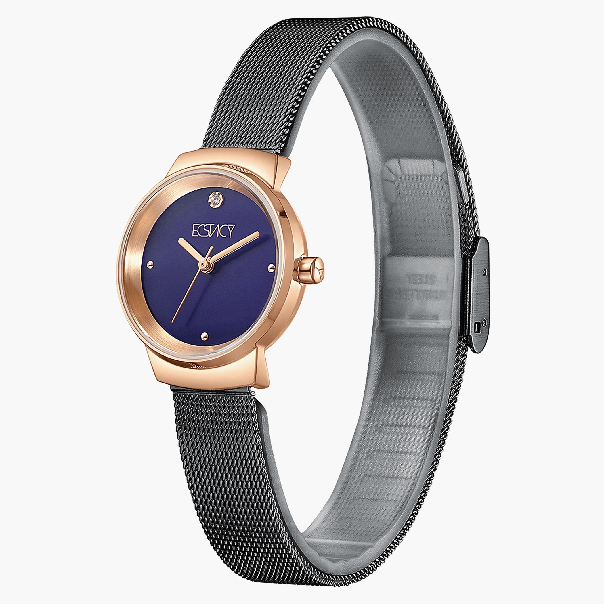 ساعة اكستاسي للنساء بسوار ازرق من الستانلس ستيل -E7511-RBBN-women-watchesandjewellery-watches-image-2