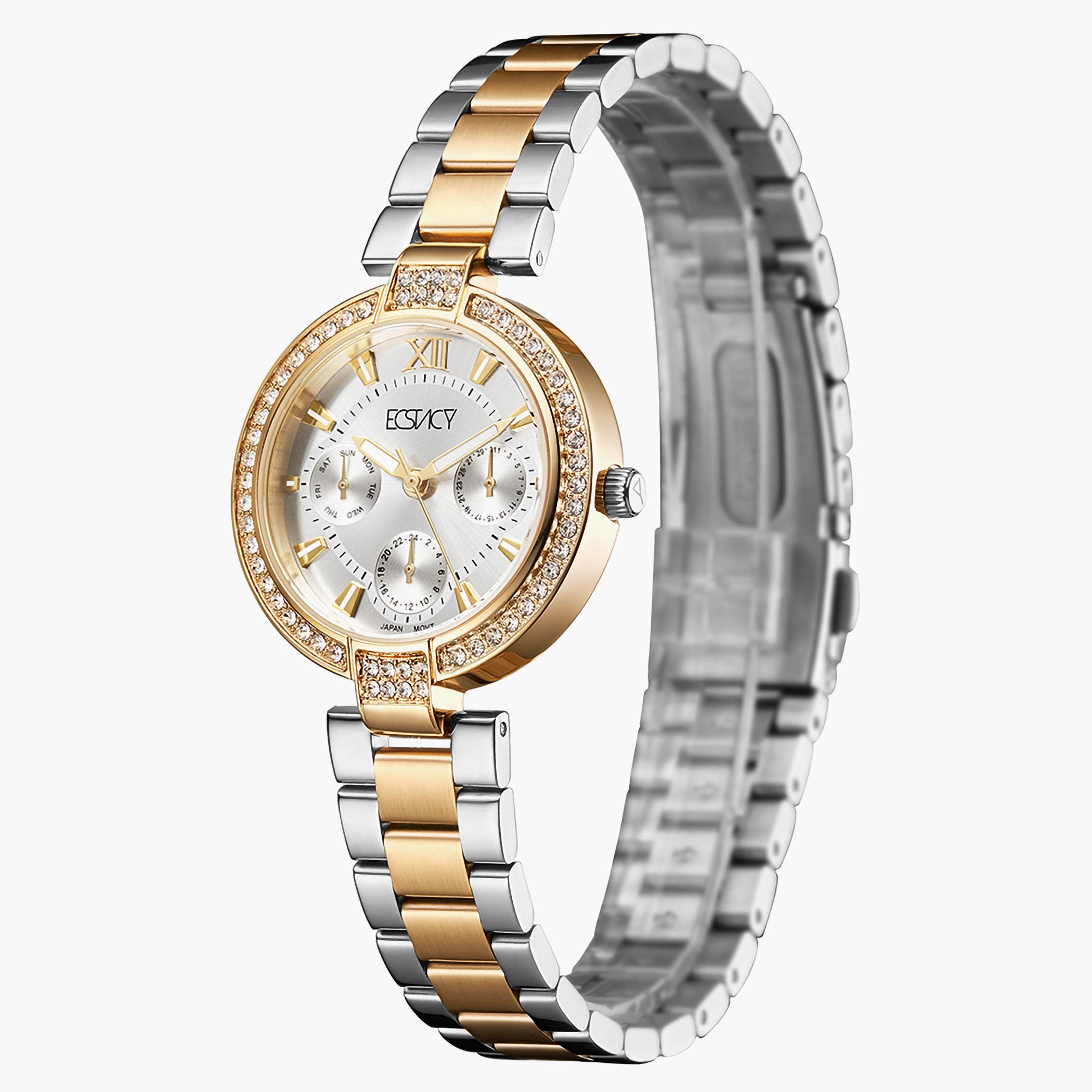 ساعة إكستاسي للنساء بسوار فضي من الستانلس ستيل -E5677-TBTS-women-watchesandjewellery-watches-image-2