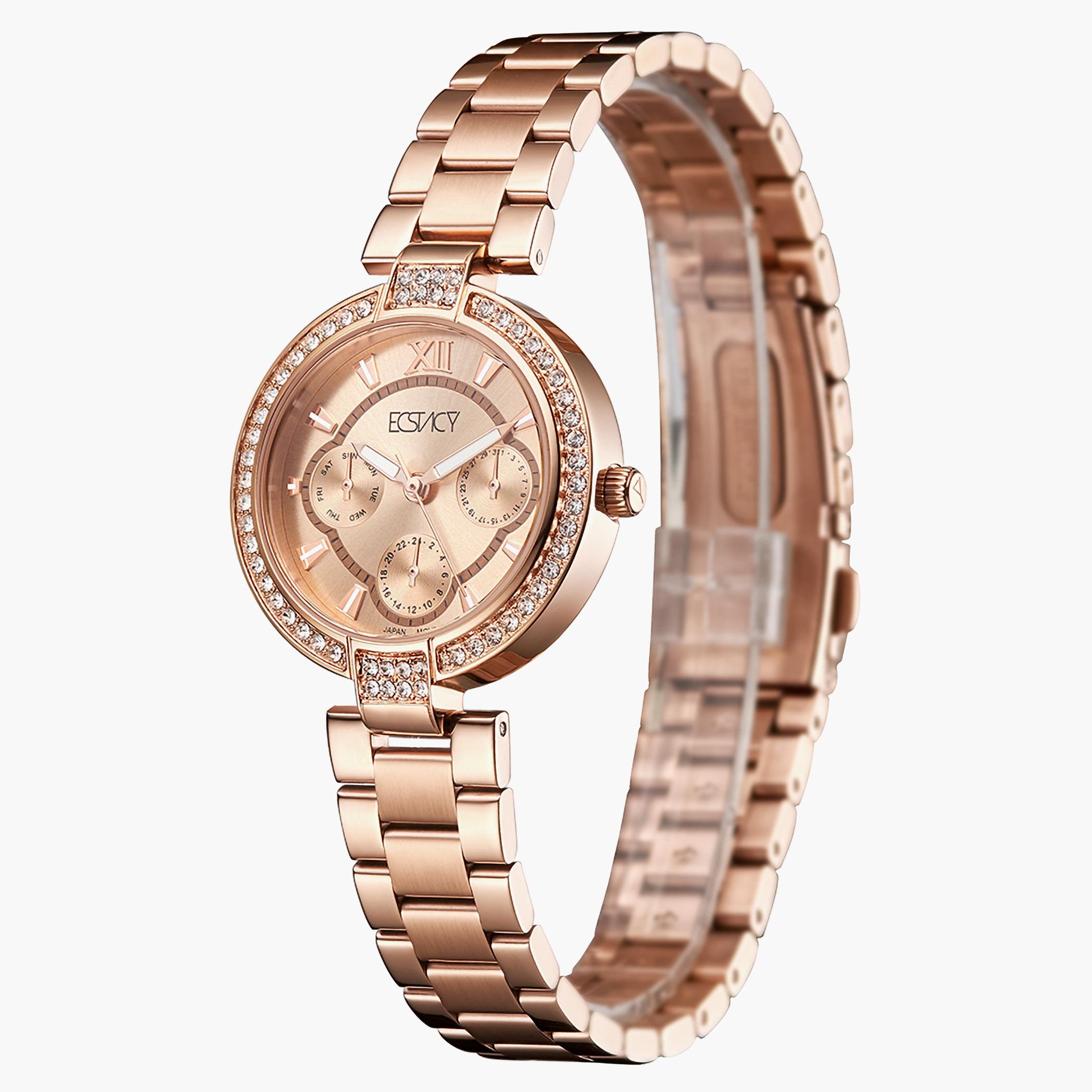 ساعة إكستاسي للنساء بسوار فضي من الستانلس ستيل - E5677-KBKS-women-watchesandjewellery-watches-image-2