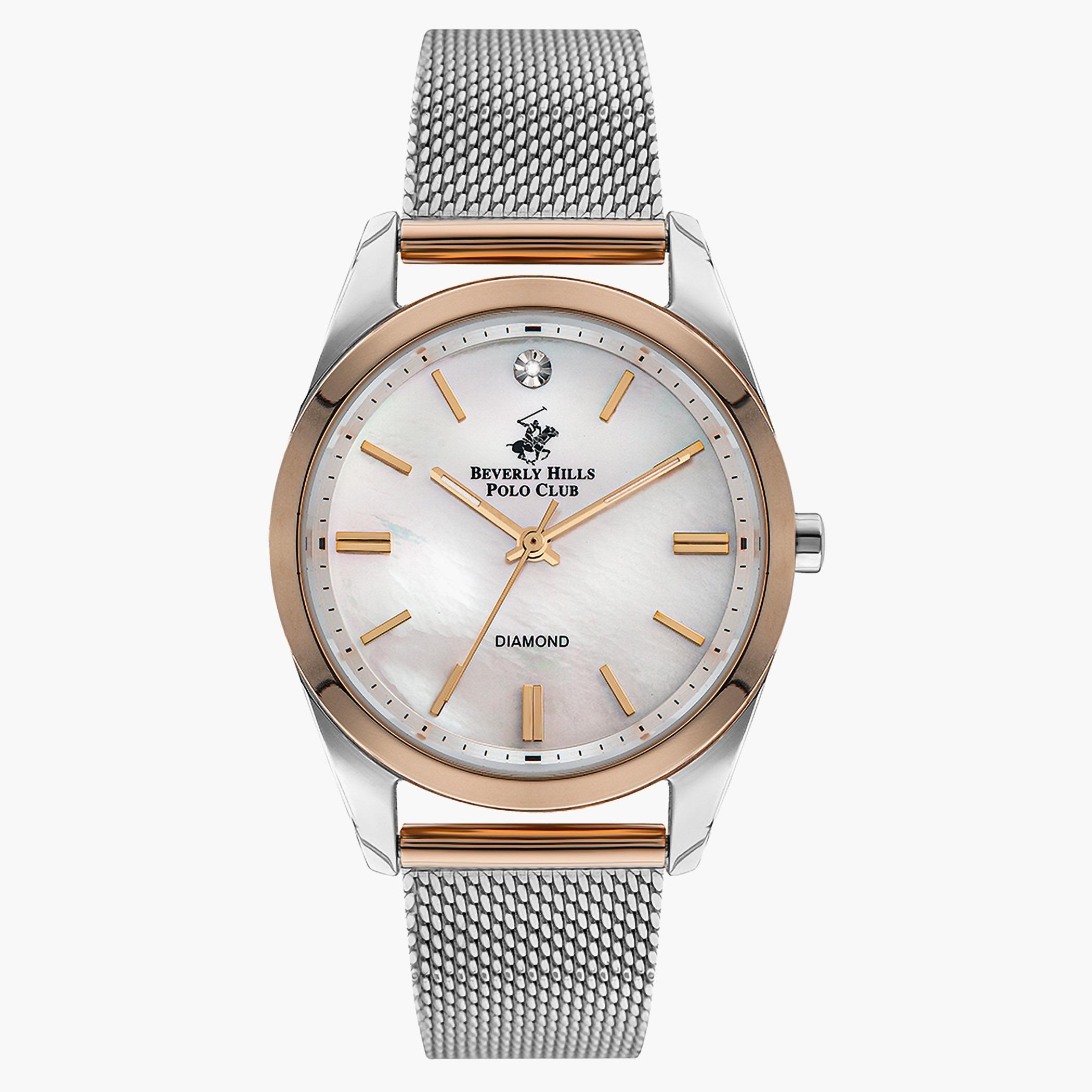 ساعة بيبرلي هلز بولو كلب تناظرية بسوار ابيض للنساء - BP3201C.520-women-watchesandjewellery-watches-image-1