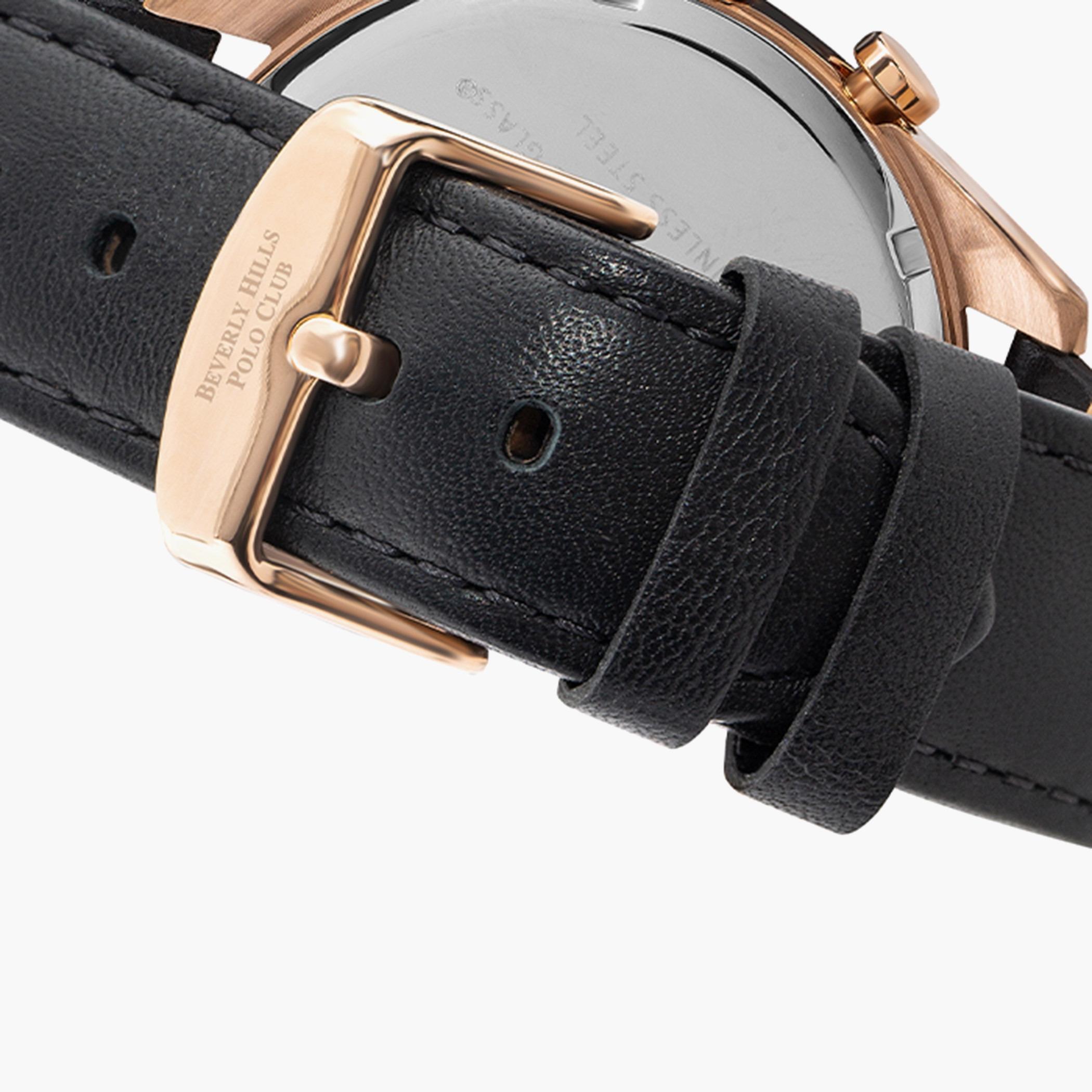 ساعة بيبرلي هلز بولو كلب كرونوغراف جلد بسوار اسود للرجال - BP3205X.451-men-watchesandjewellery-watches-image-3