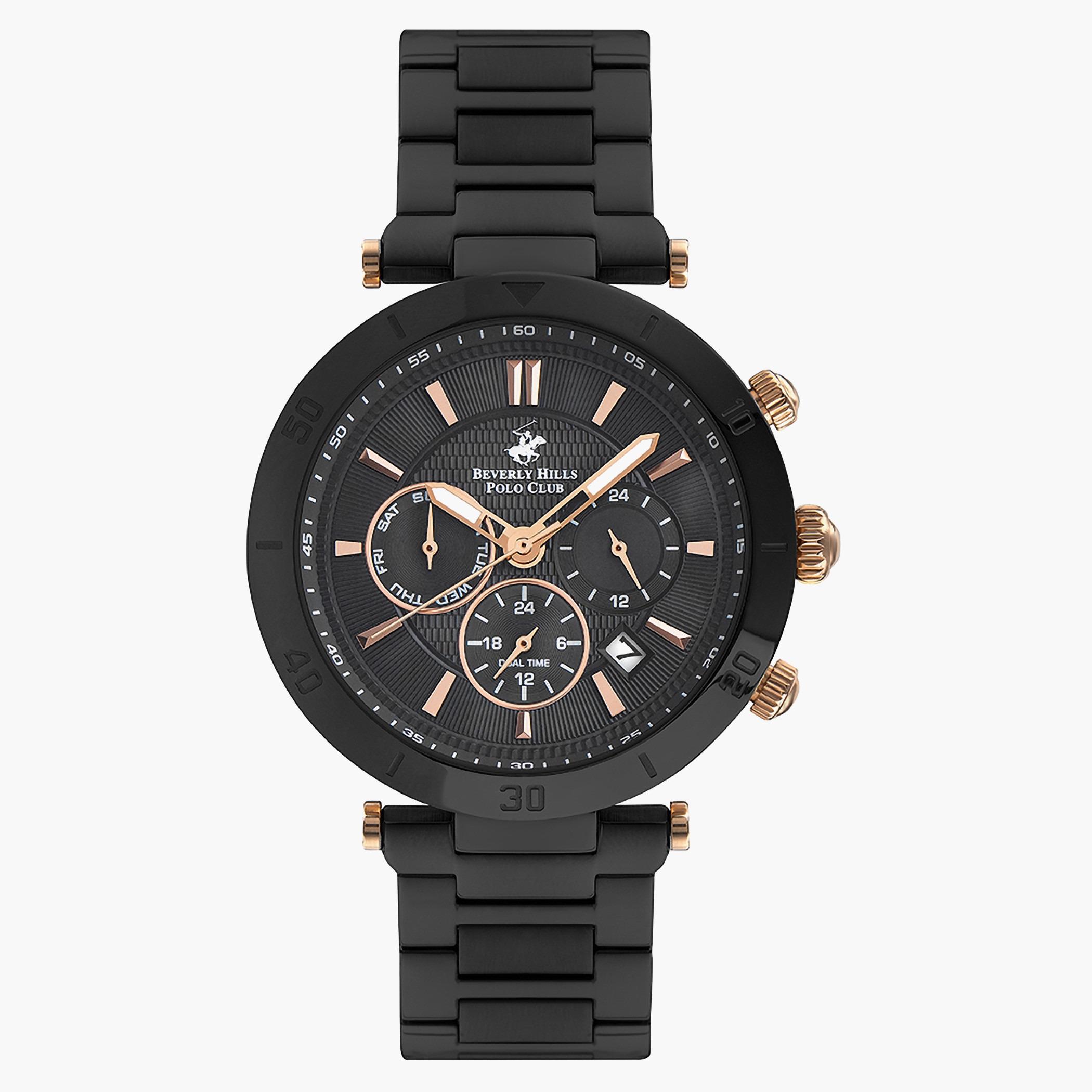 ساعة بيبرلي هلز بولو كلب كرونوغراف للرجال بسوار اسود - BP3209X.650-men-watchesandjewellery-watches-image-1