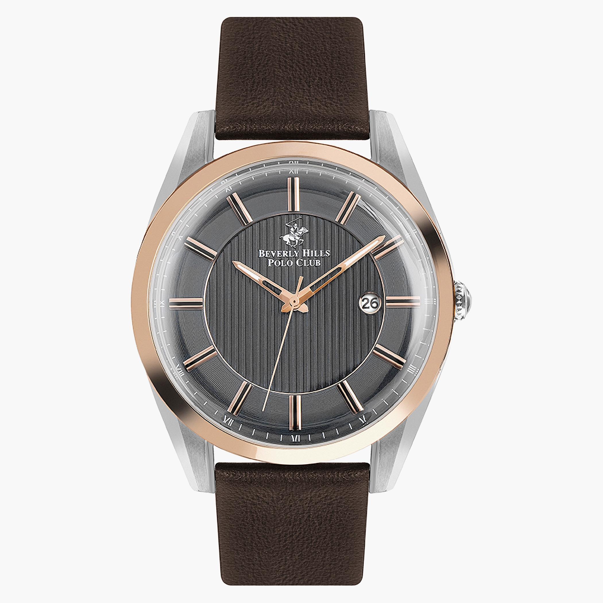 Beverly Hills Polo Club Men Grey Strap Analog Watch - BP3219X.562-men-watchesandjewellery-watches-image-1