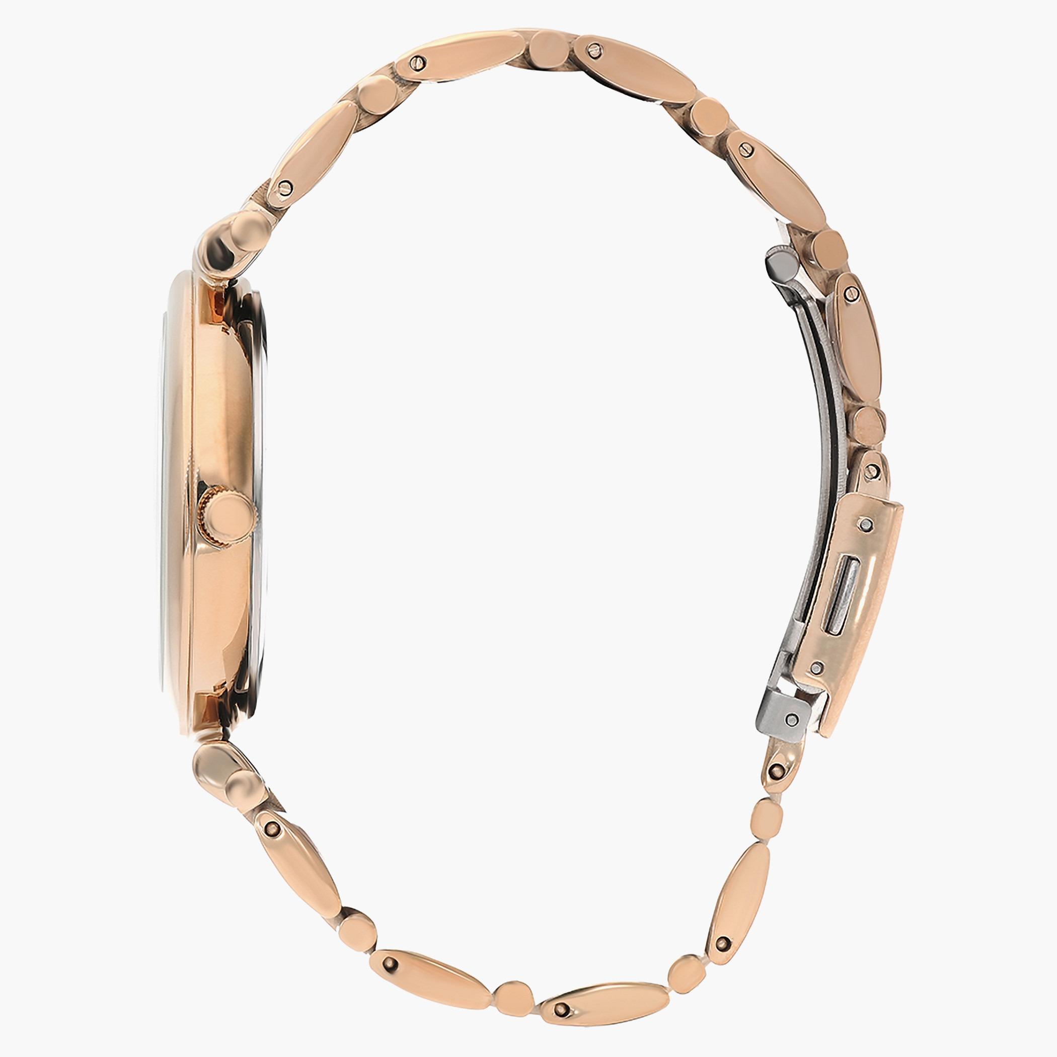 لي كوبر ساعة تناظرية بسوار من الذهب الوردي والمعدن - LC07226.410-women-watchesandjewellery-watches-image-2