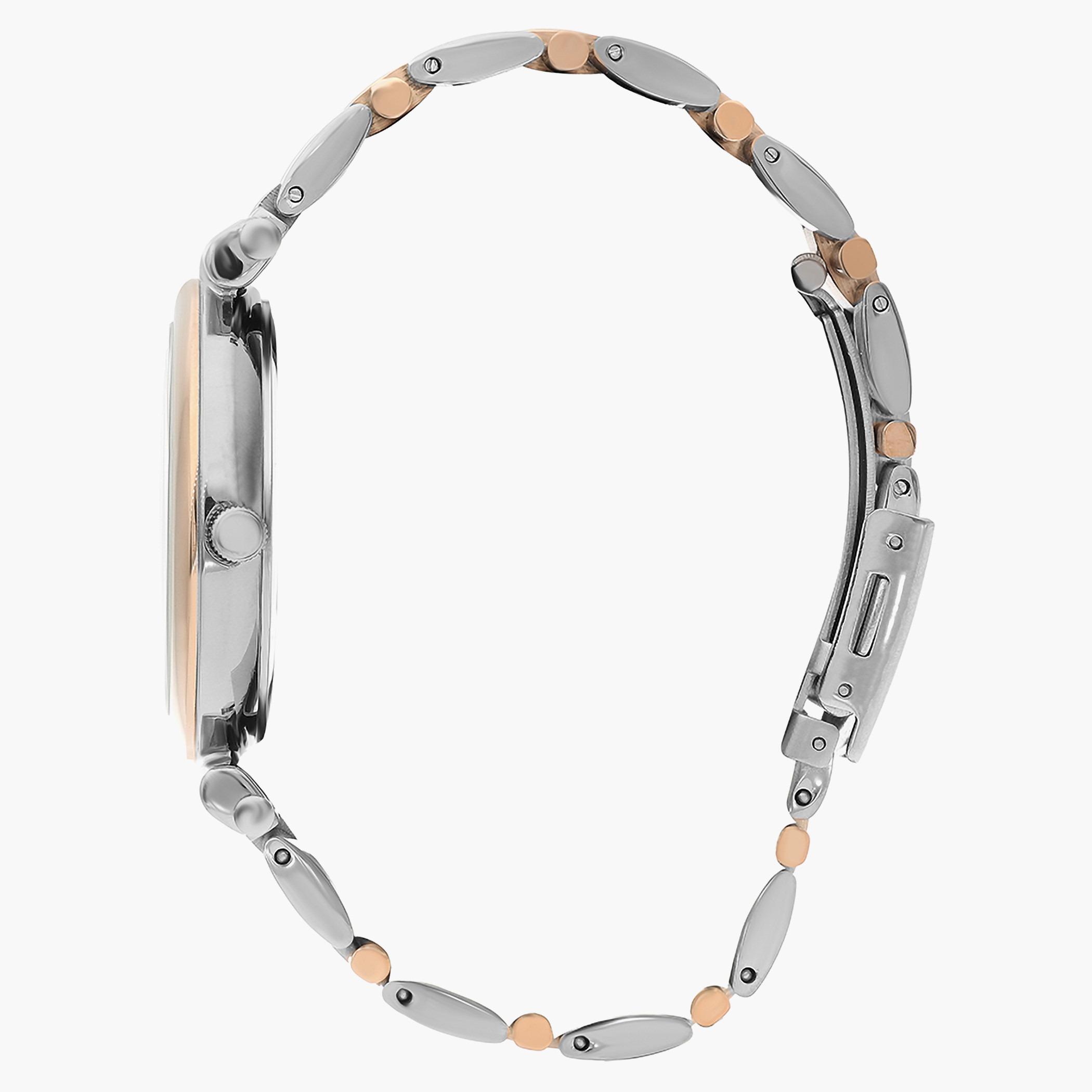 لي كوبر ساعة تناظرية بعقارب وسوار معدني فضي للنساء - LC07226.530-women-watchesandjewellery-watches-image-2