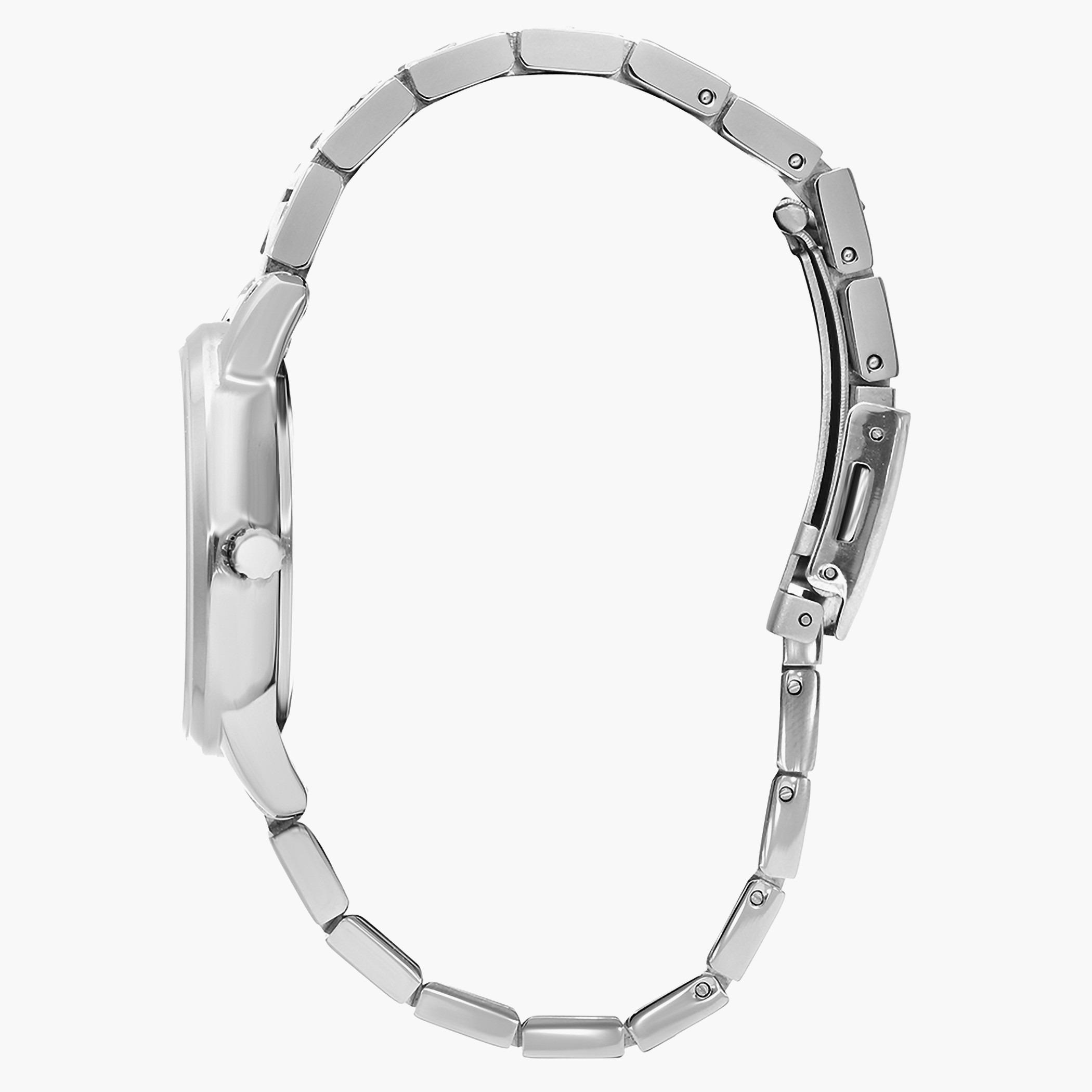لي كوبرساعة تناظرية بعقارب وسوار معدني رمادي للنساء-LC07229.230-women-watchesandjewellery-watches-image-2