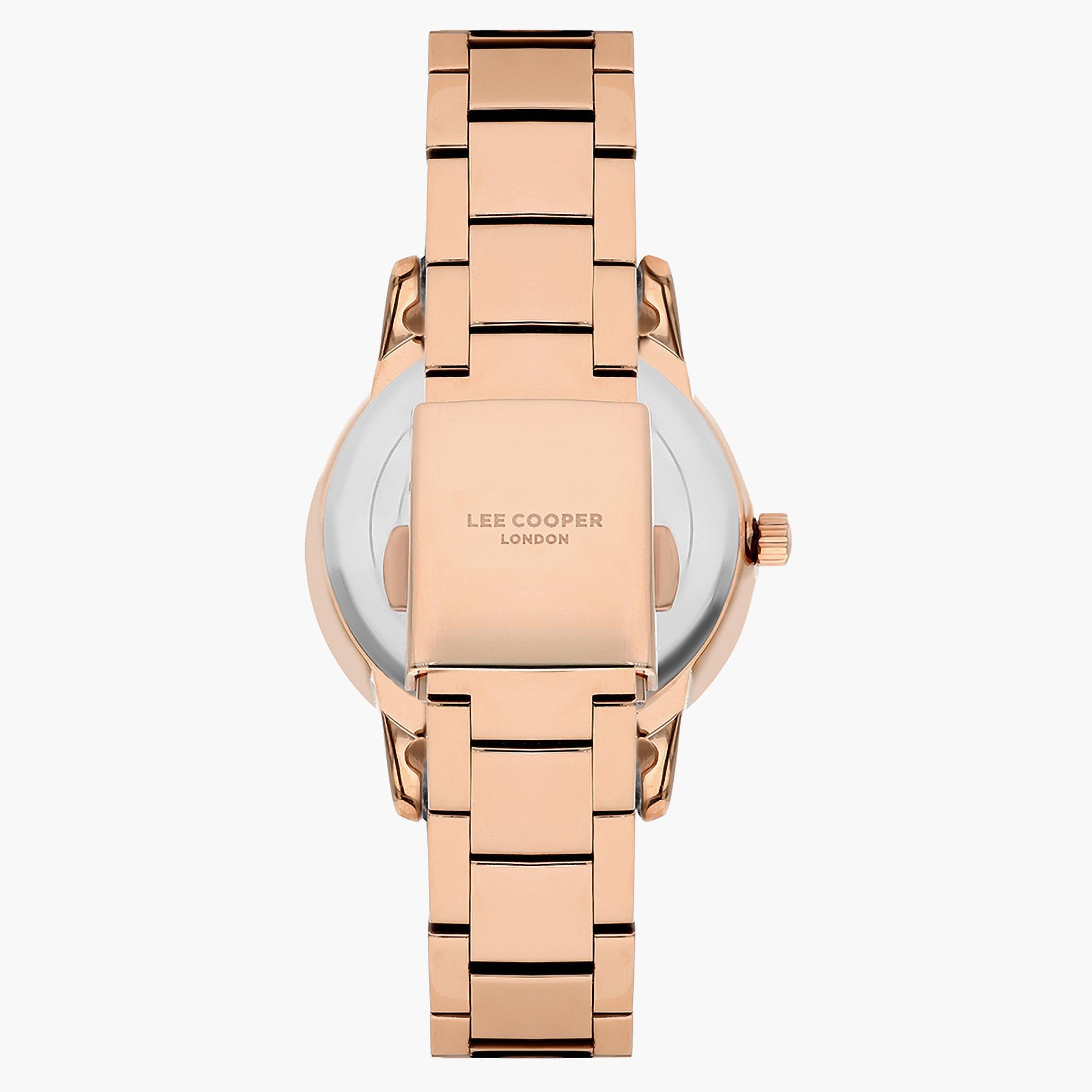 لي كوبرساعة تناظرية بعقارب وسوار معدني فضي للنساء - LC07229.410-women-watchesandjewellery-watches-image-3