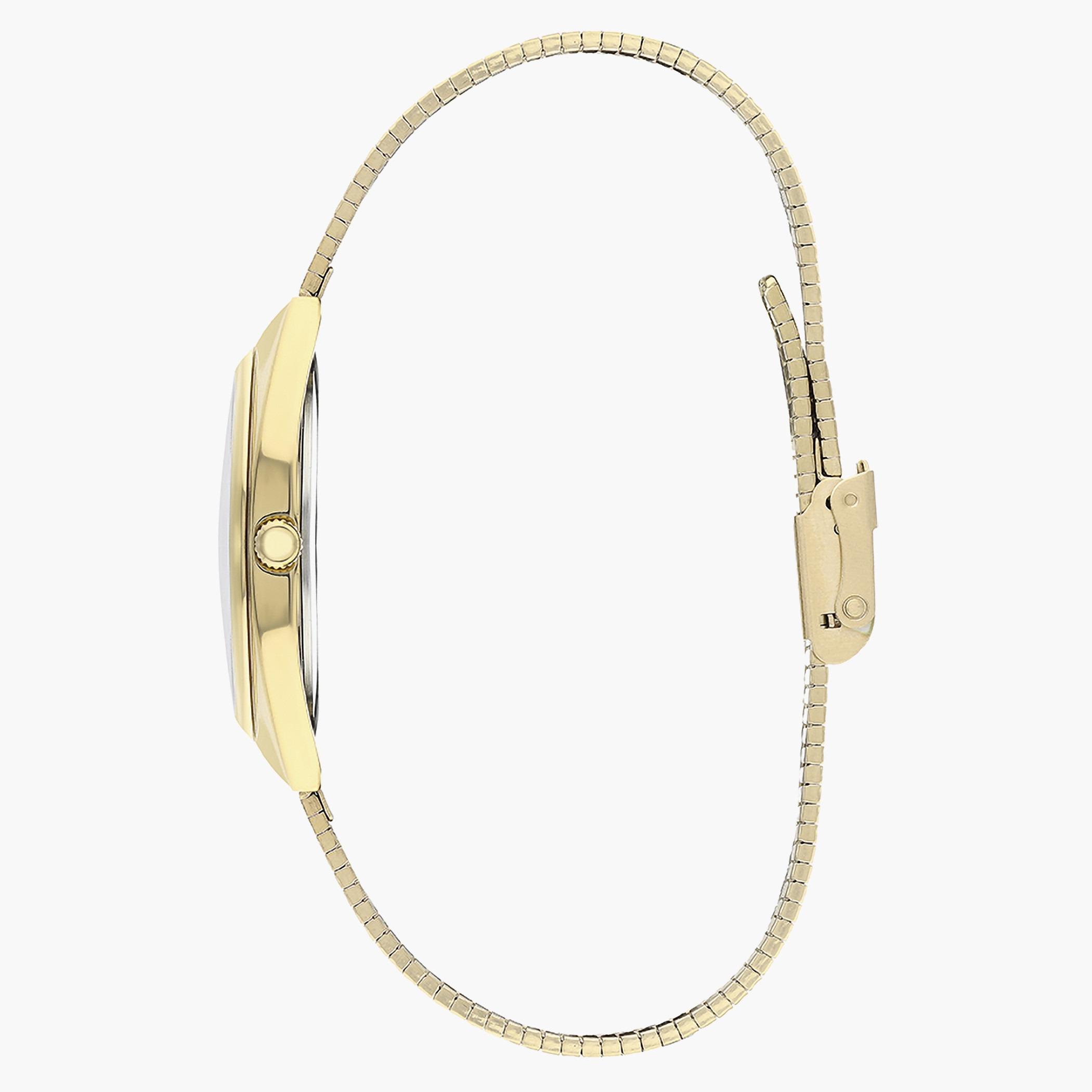 لي كوبرساعة تناظرية بعقارب وسوار معدني ذهبي للنساء - LC07234.110-women-watchesandjewellery-watches-image-2