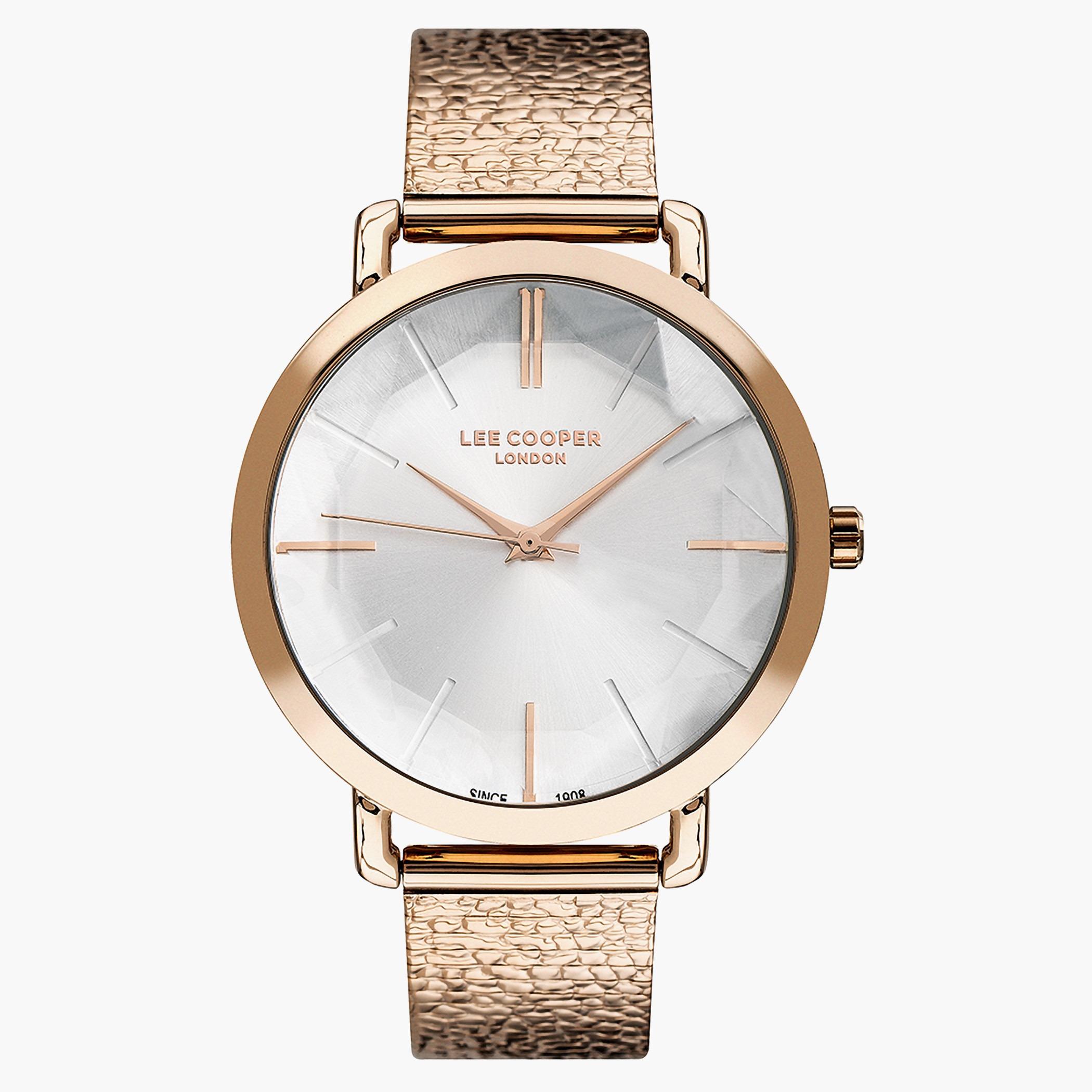 لي كوبرساعة تناظرية للنساء بعقارب وسوار معدني فضي للنساء - LC07239.430-women-watchesandjewellery-watches-image-1